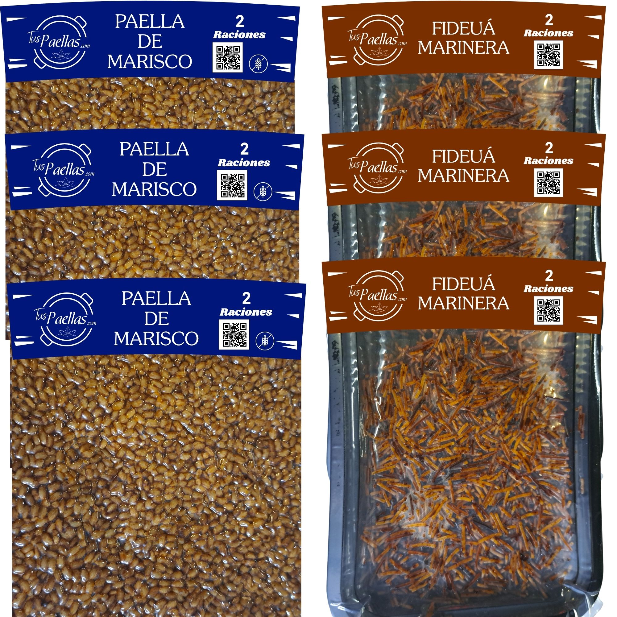 Paella Marinera y Fideuá (Pack 6)