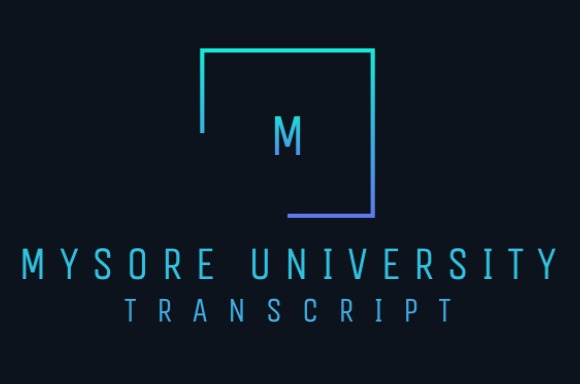 Mysore University Transcript Service Fees