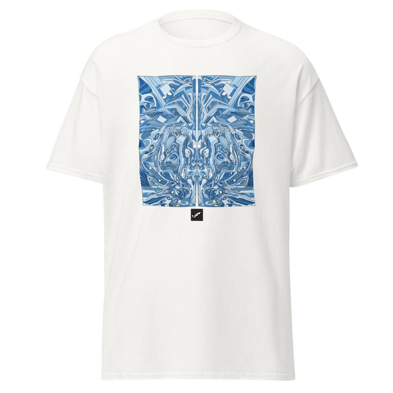 Abstract Blue Pattern T-Shirt