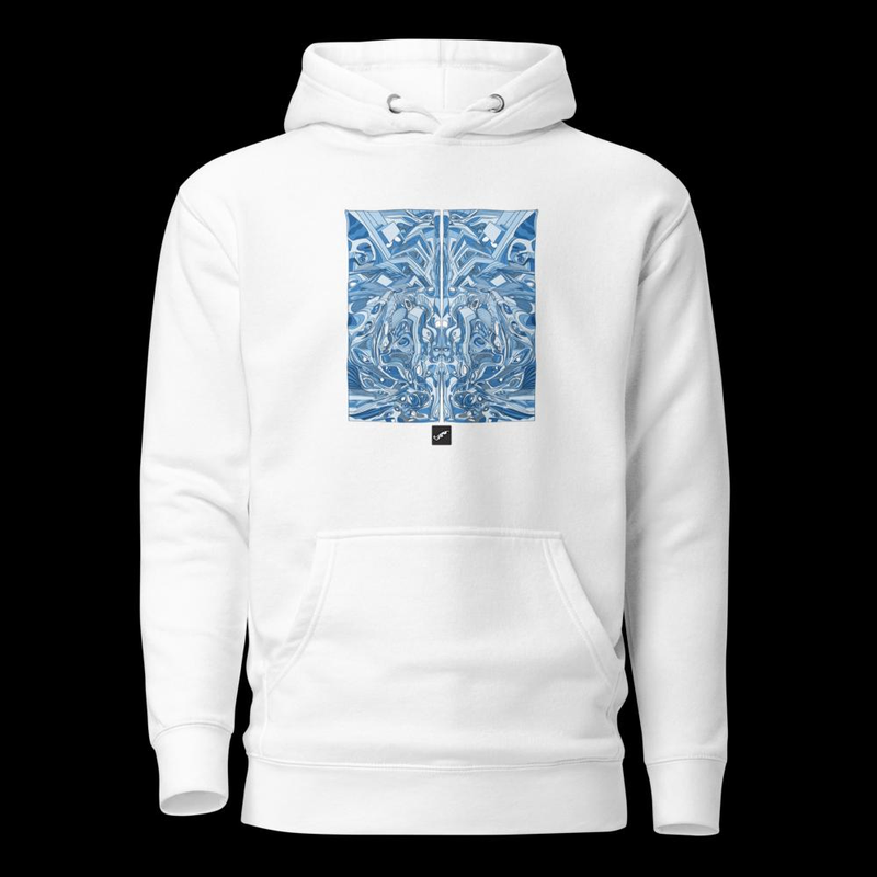 Blue Abstract Art Hoodie