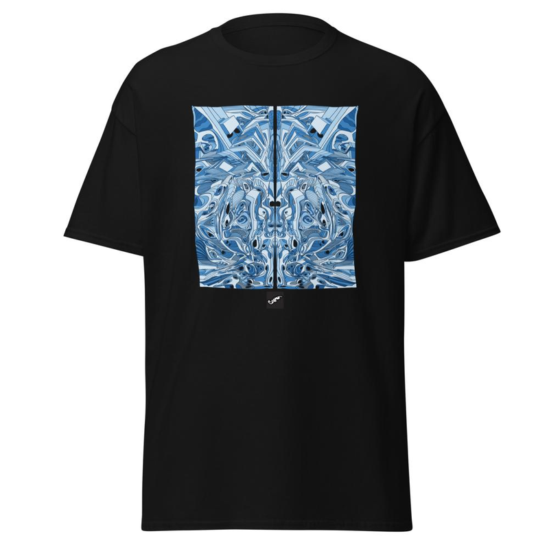 Abstract Blue Pattern T-Shirt