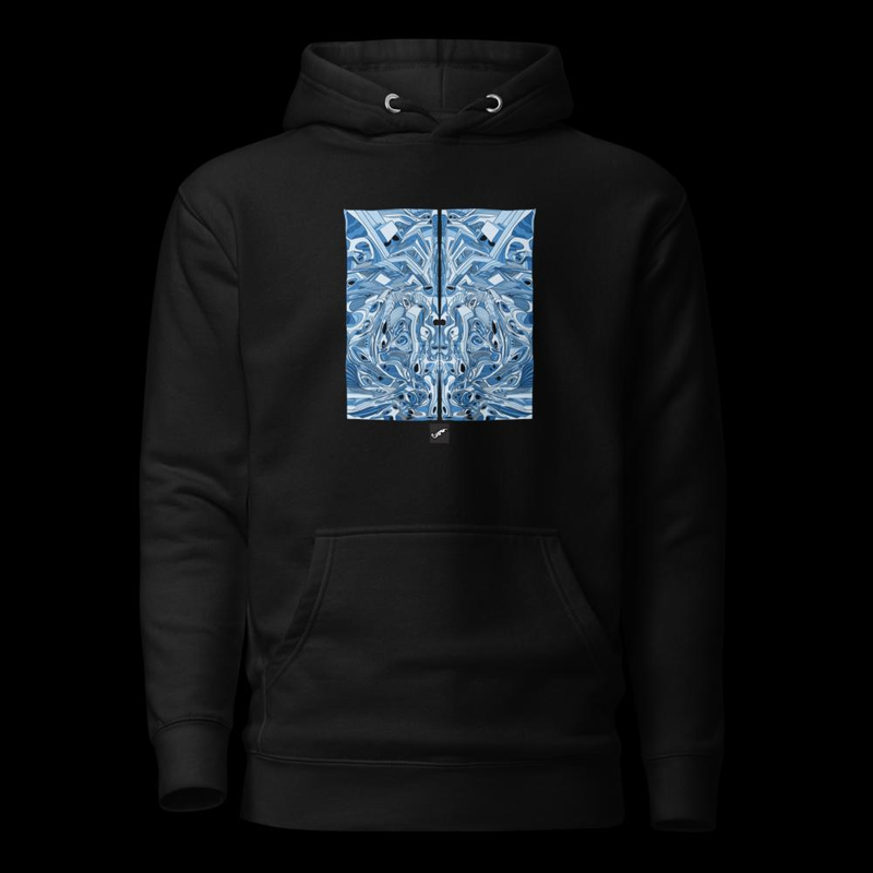 Blue Abstract Art Hoodie