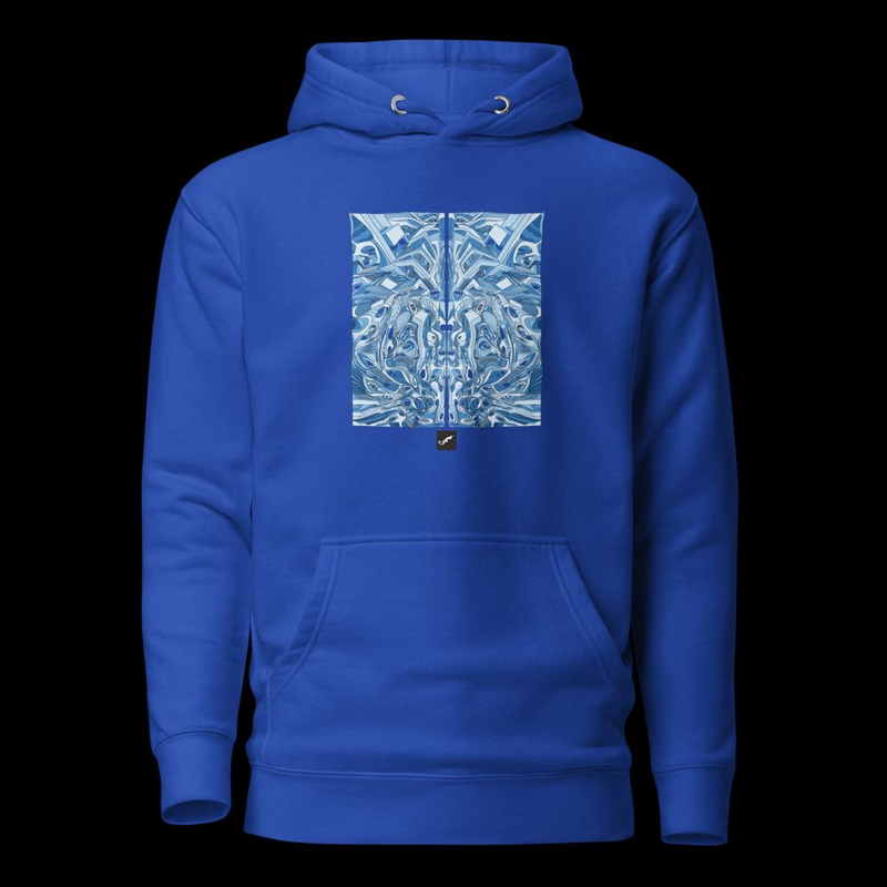Blue Abstract Art Hoodie