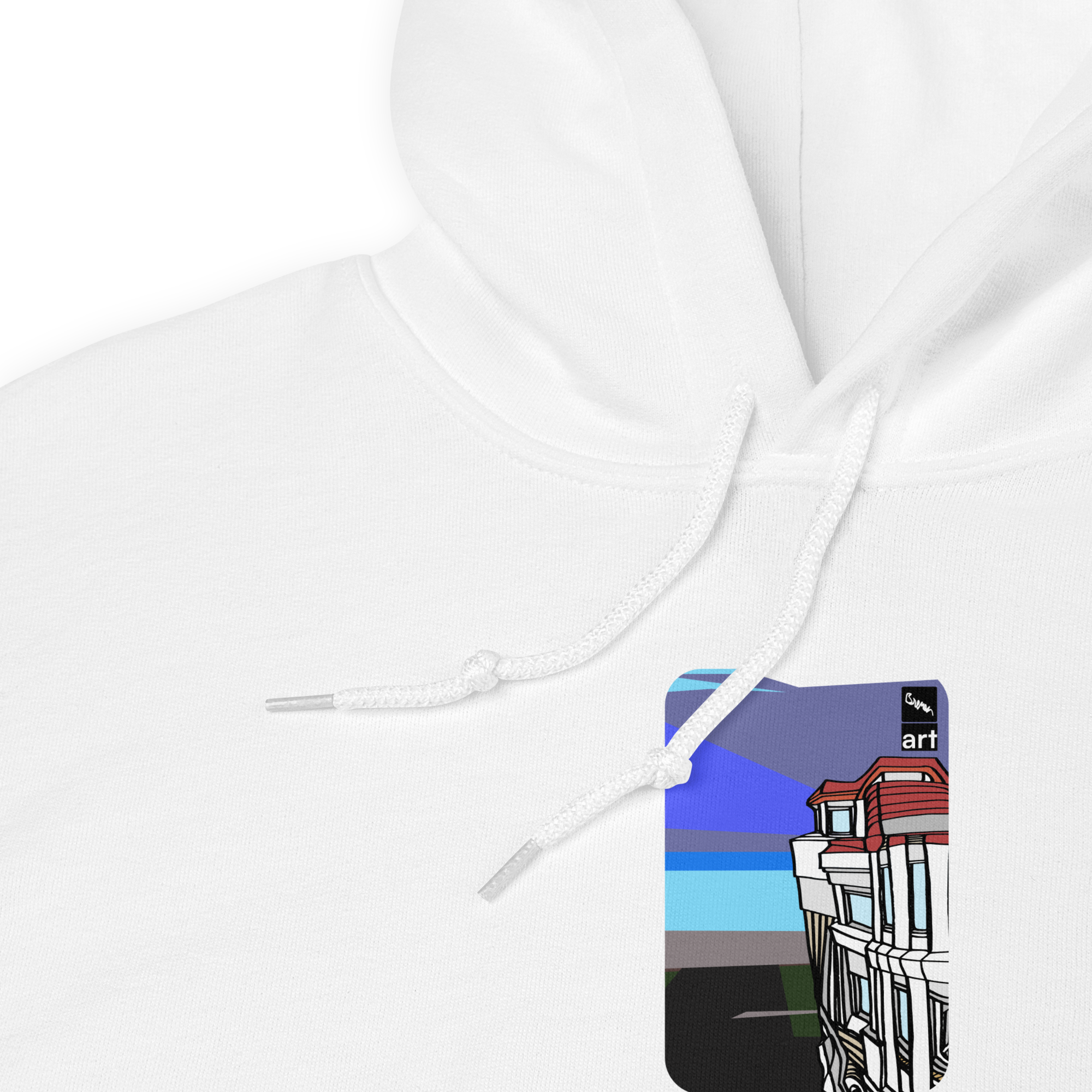 Lighthouse Graphic Art Black or White Hoodie