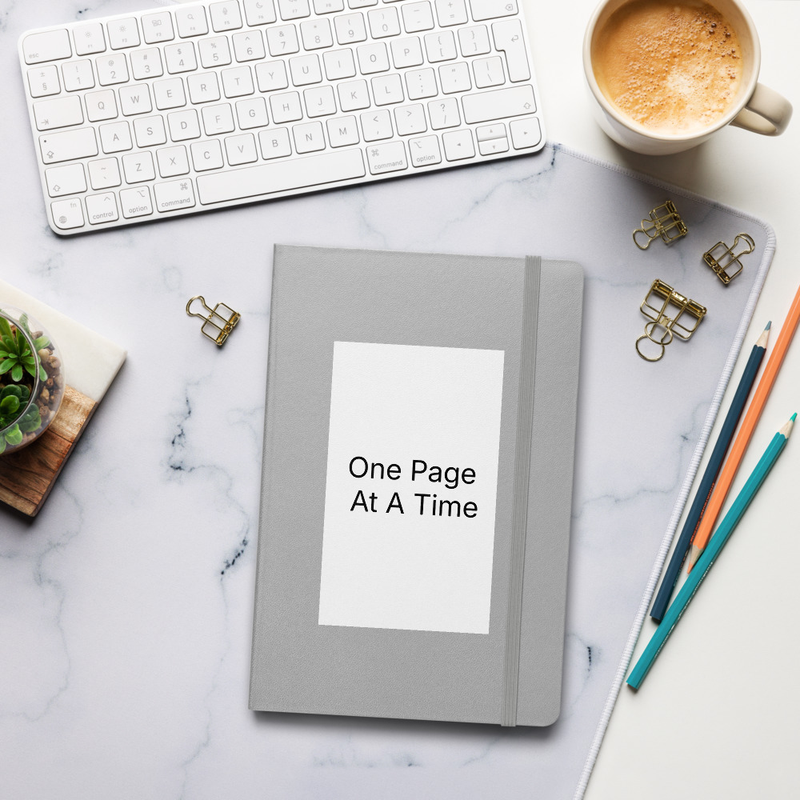 One Page At A Time – Hardcover Bound Journal
