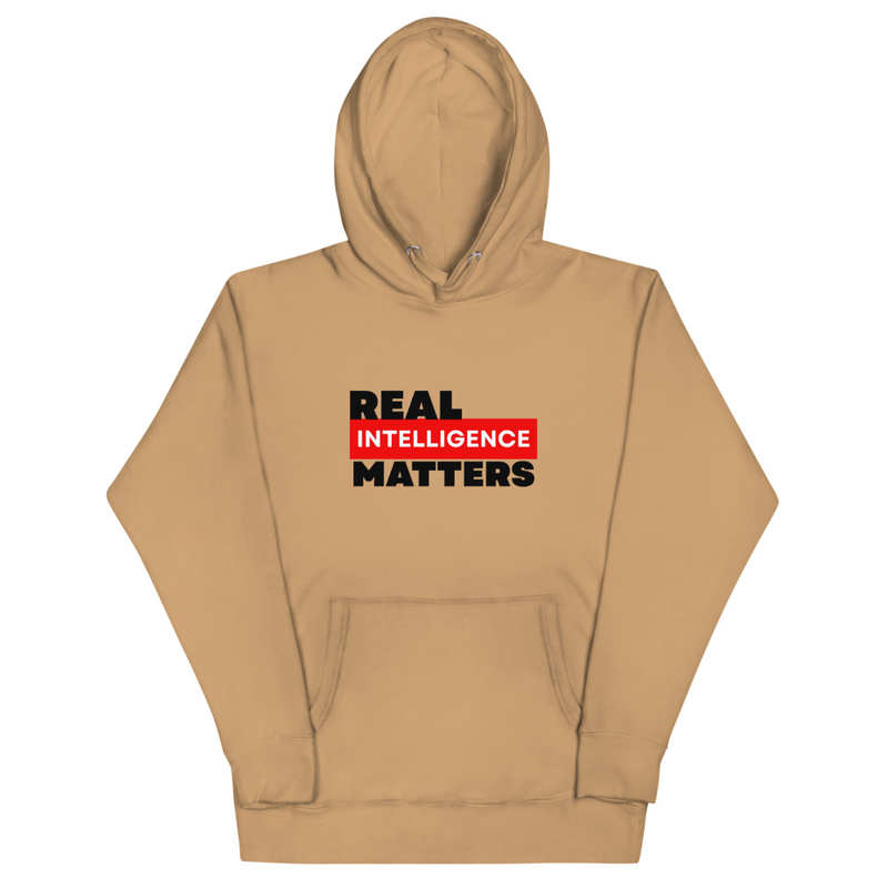 Real Intelligence Matters - Unisex Premium Pullover Hoodie