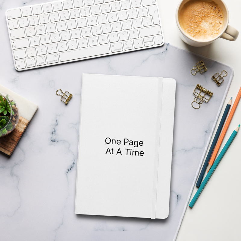 One Page At A Time – Hardcover Bound Journal