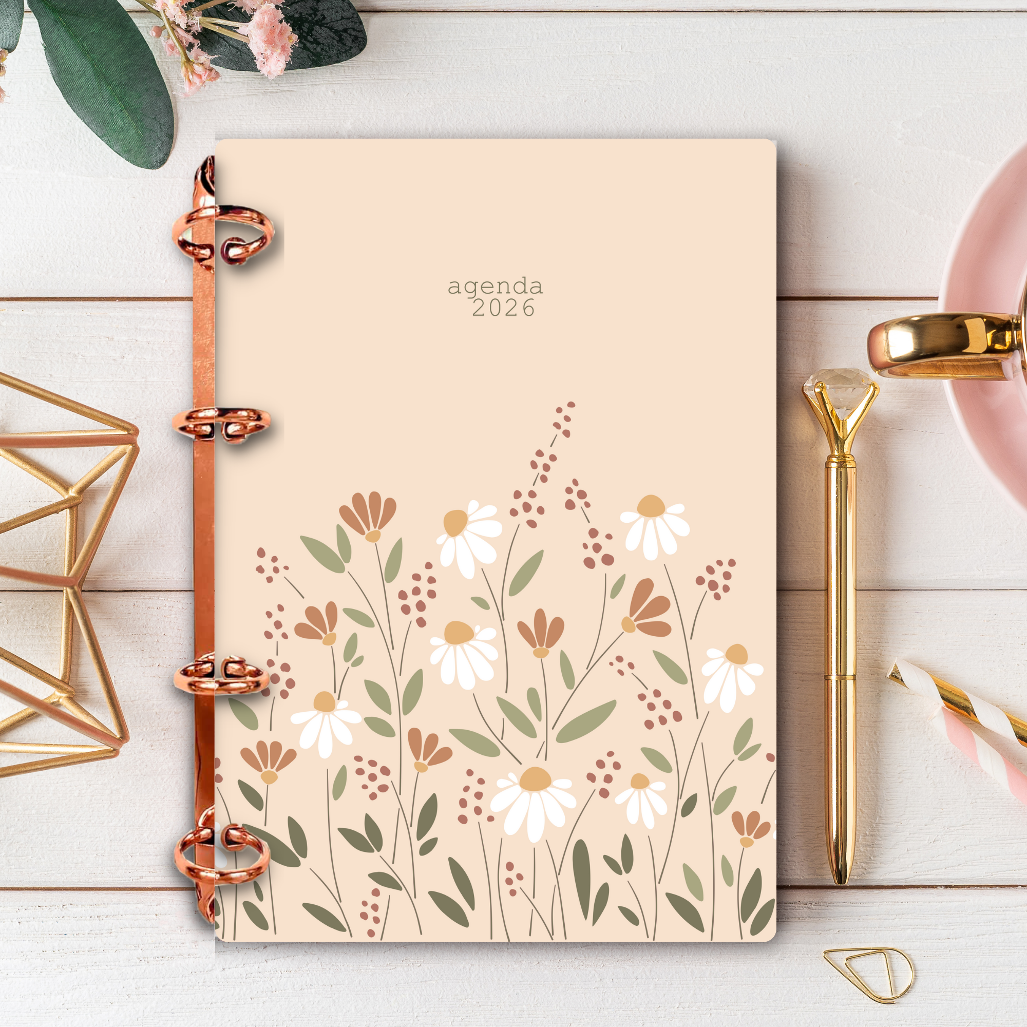 Planner Espiral Floral 2026