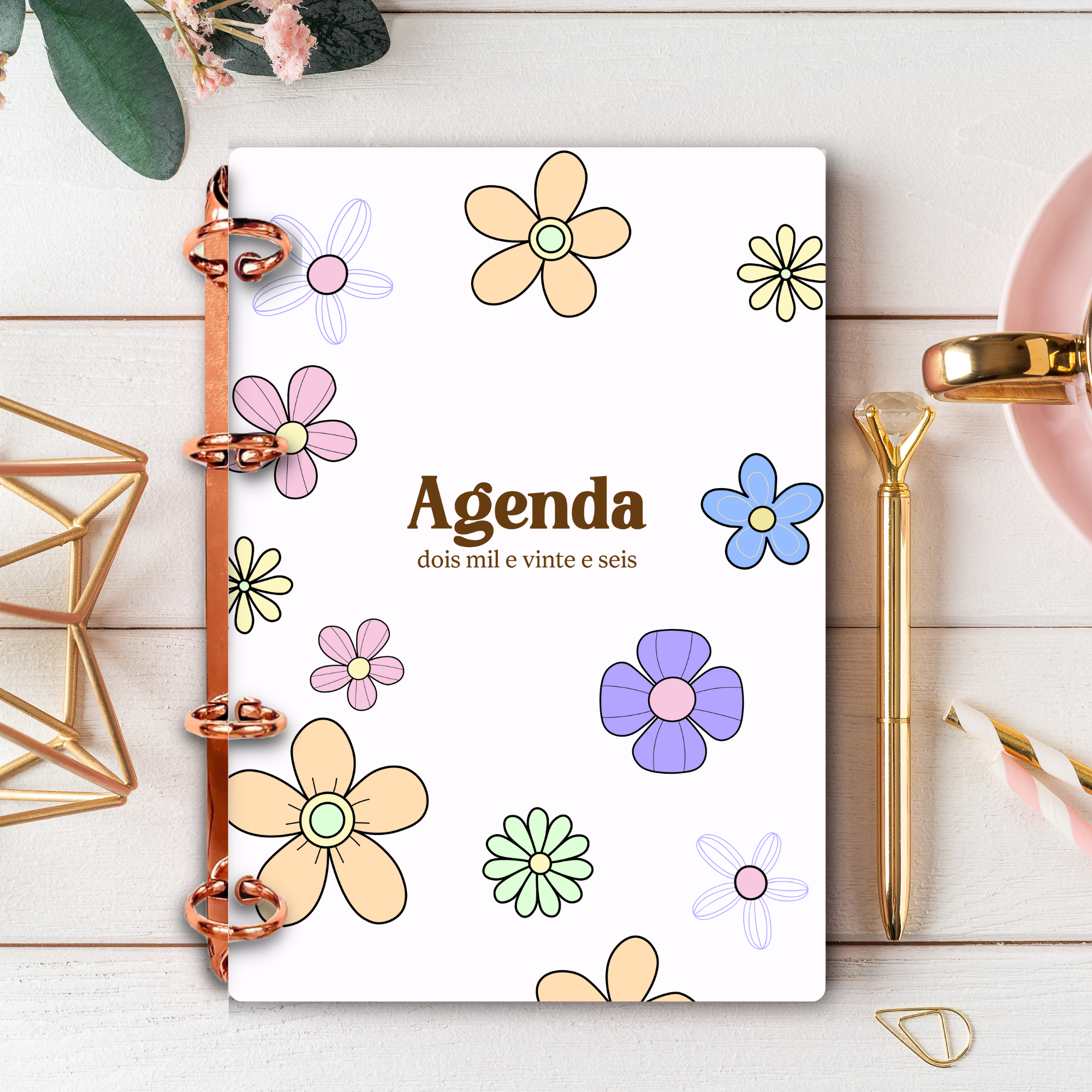 Planner de Agenda Floral 2026
