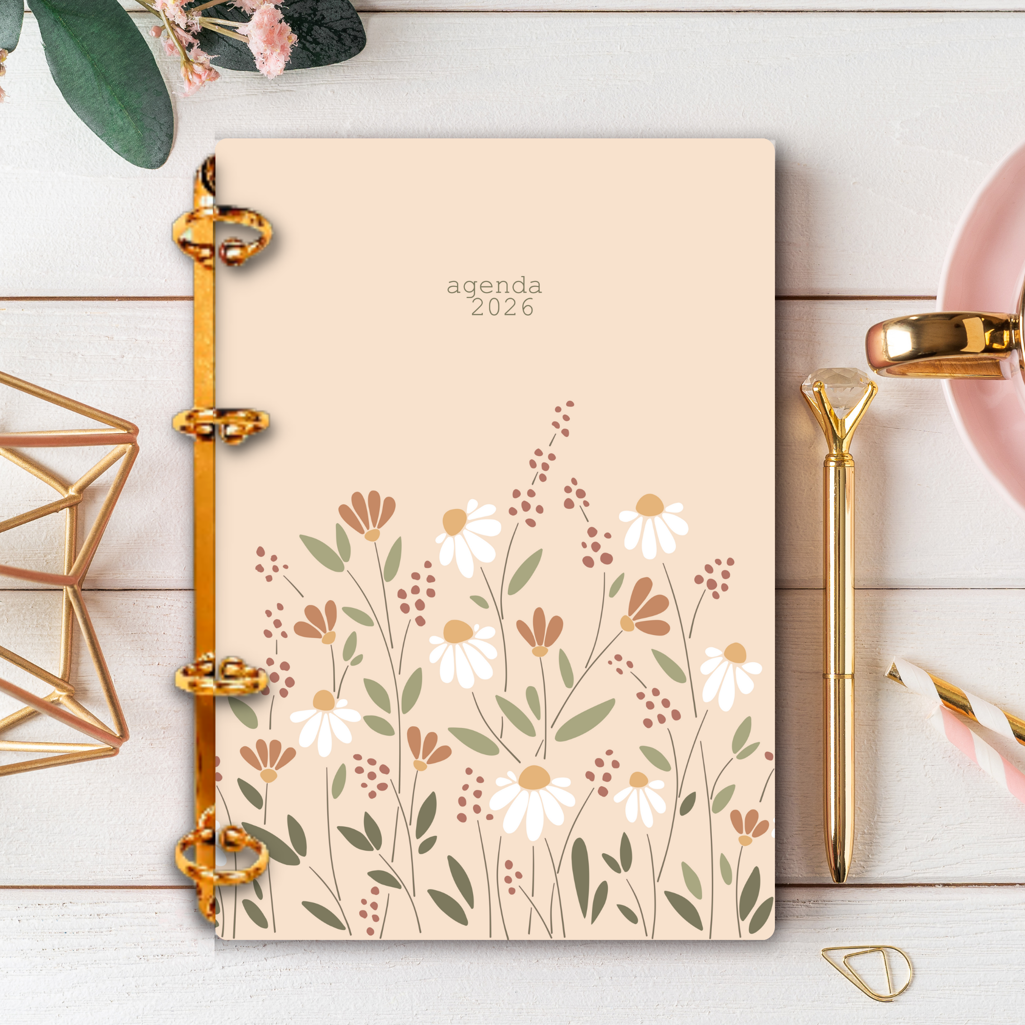Planner Espiral Floral 2026