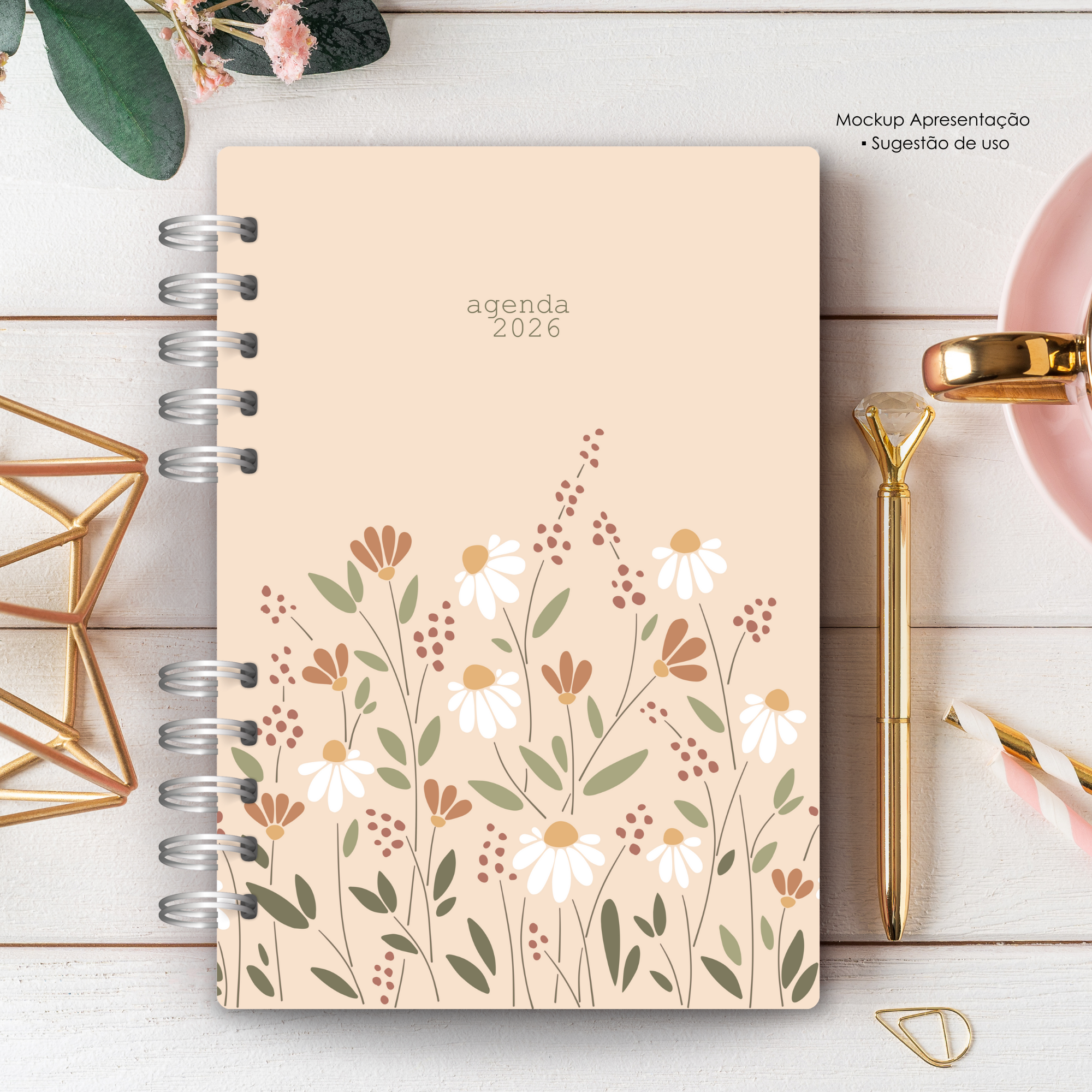 Planner Espiral Floral 2026