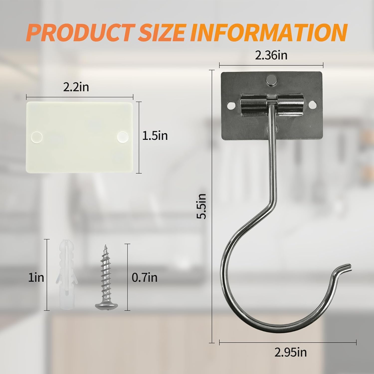 Banana Hook Under Cabinet,Adhesive Bananas Hanger with Fordable Design,Durable Metal Banana Holder for Hanging Bananas,Kitchen Organization Or Multi-Purpose Home Us(Silver)