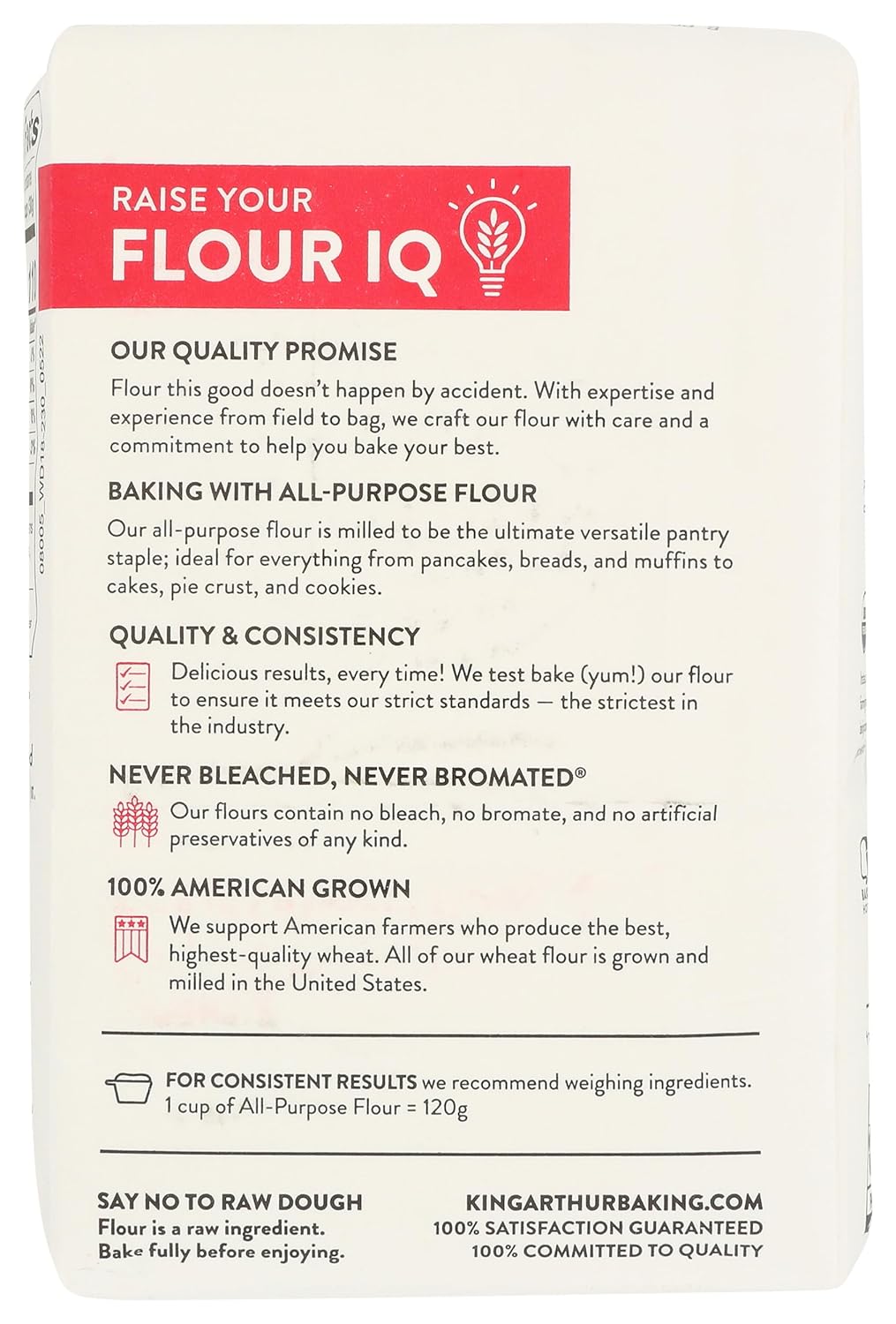 King Arthur Organic All Purpose Flour, Premium Baking Flour for Bread, Pizza Dough, and Pastries, Unbleached and Non-GMO, Versatile for All Your Baking Needs, 32 oz (2 lbs)