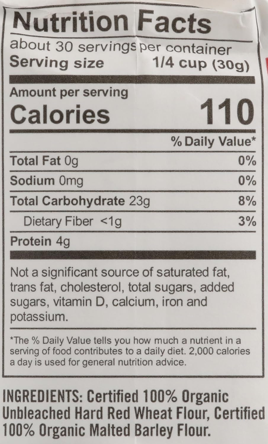 King Arthur Organic All Purpose Flour, Premium Baking Flour for Bread, Pizza Dough, and Pastries, Unbleached and Non-GMO, Versatile for All Your Baking Needs, 32 oz (2 lbs)