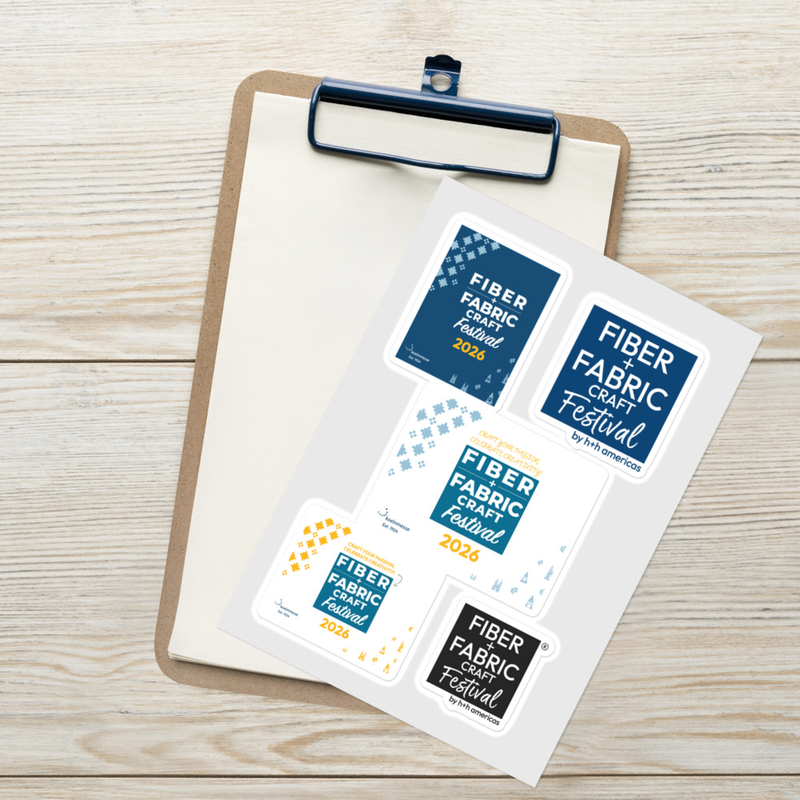 Fiber + Fabric Craft Festival 2026 Stickers