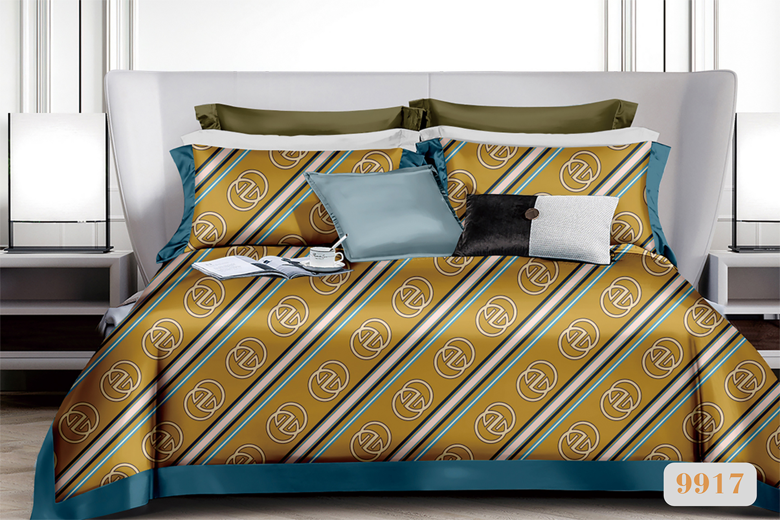 Bedsheet Leafy code: #9917