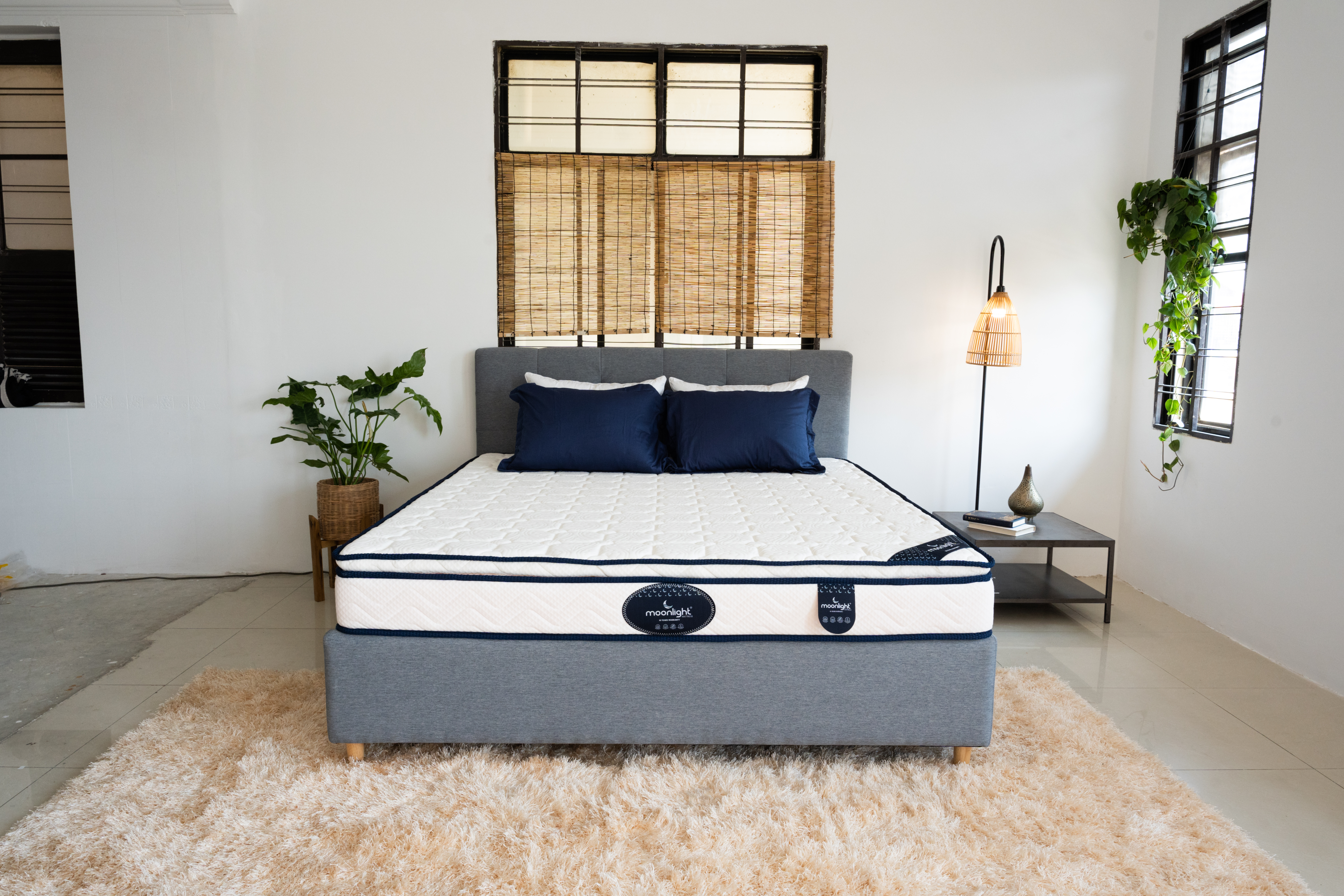 Moonlight Blue Press Foam Euro Top