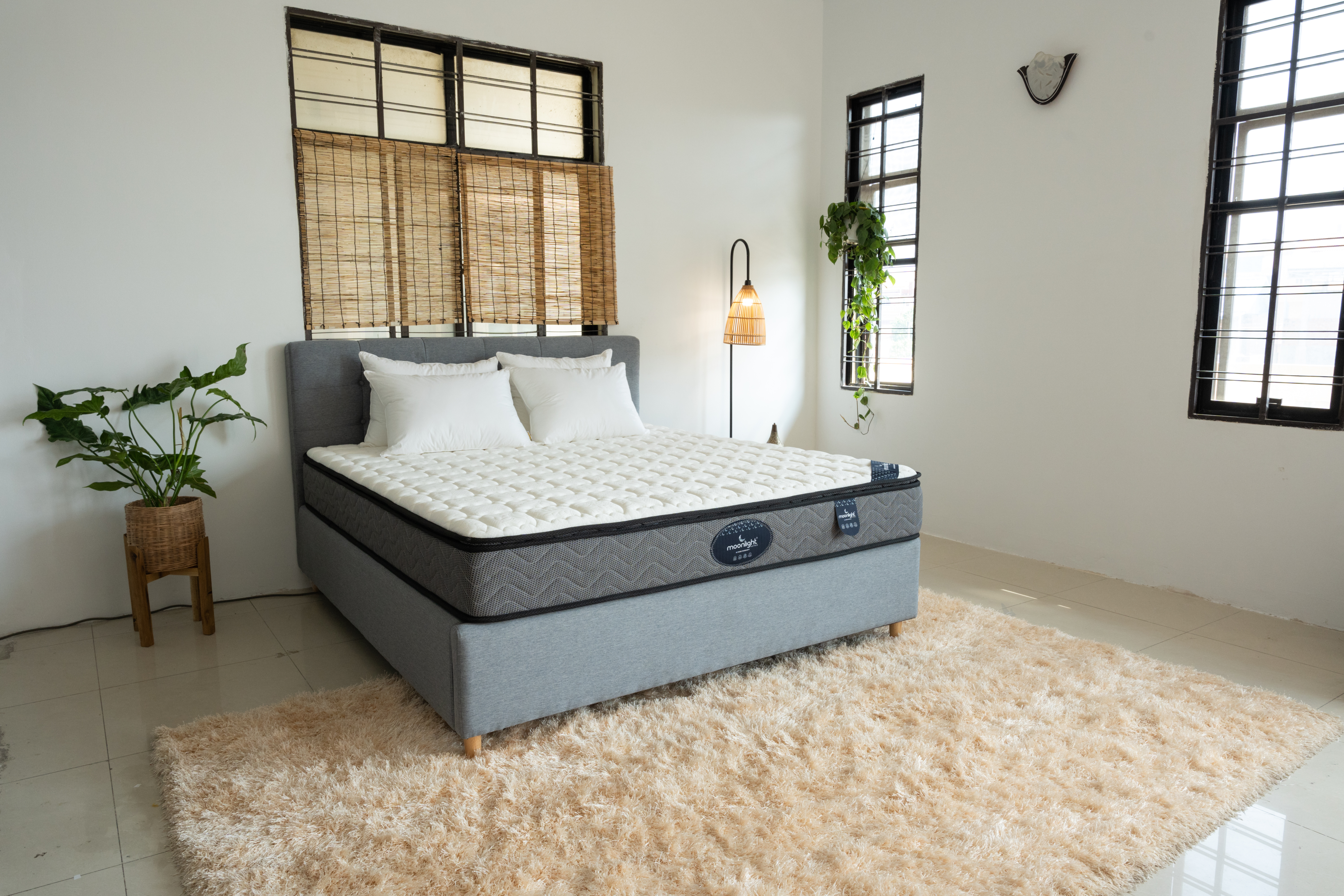 Moonlight Blue Foam Euro Latex Top