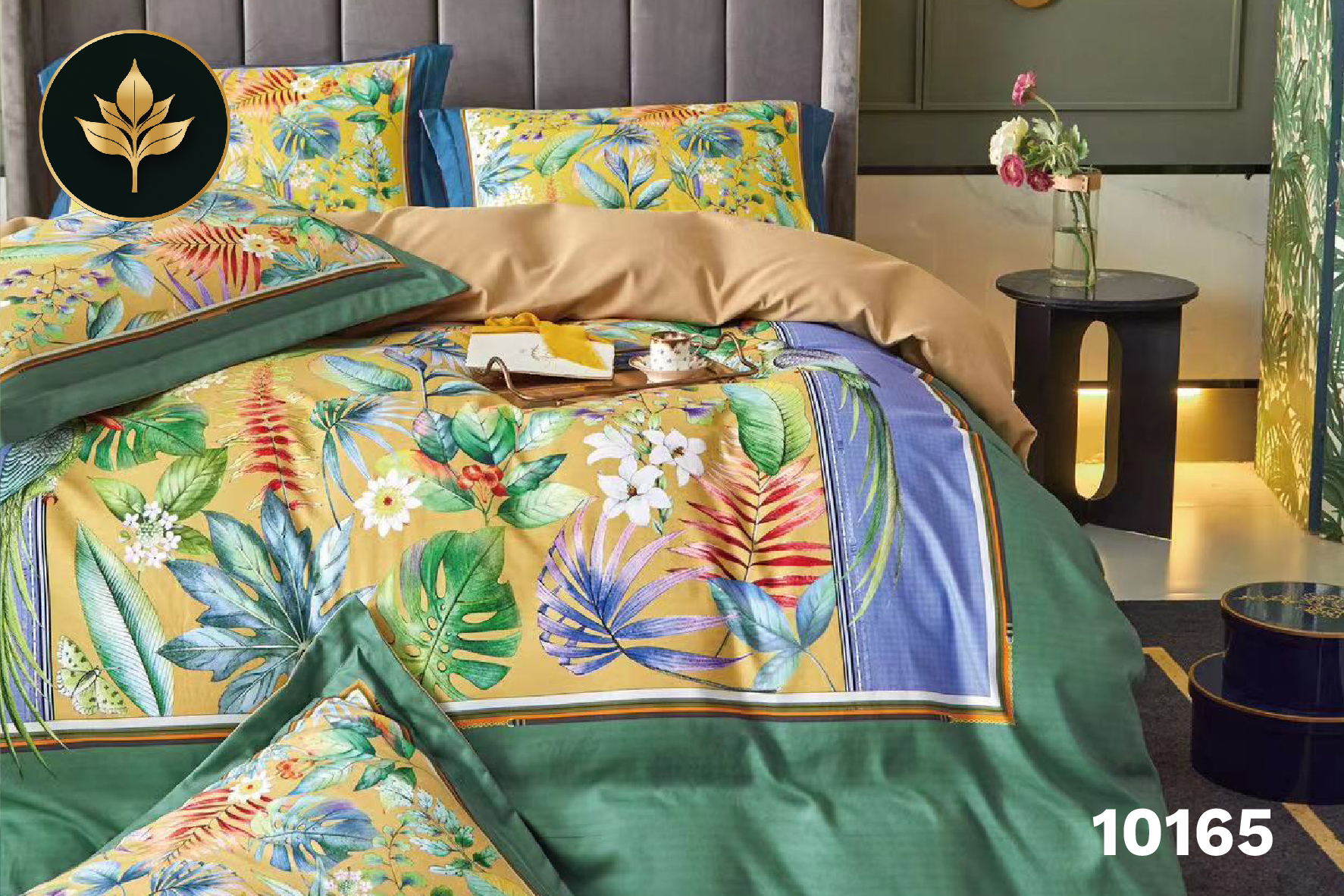 Bedsheet Leafy code: #10165