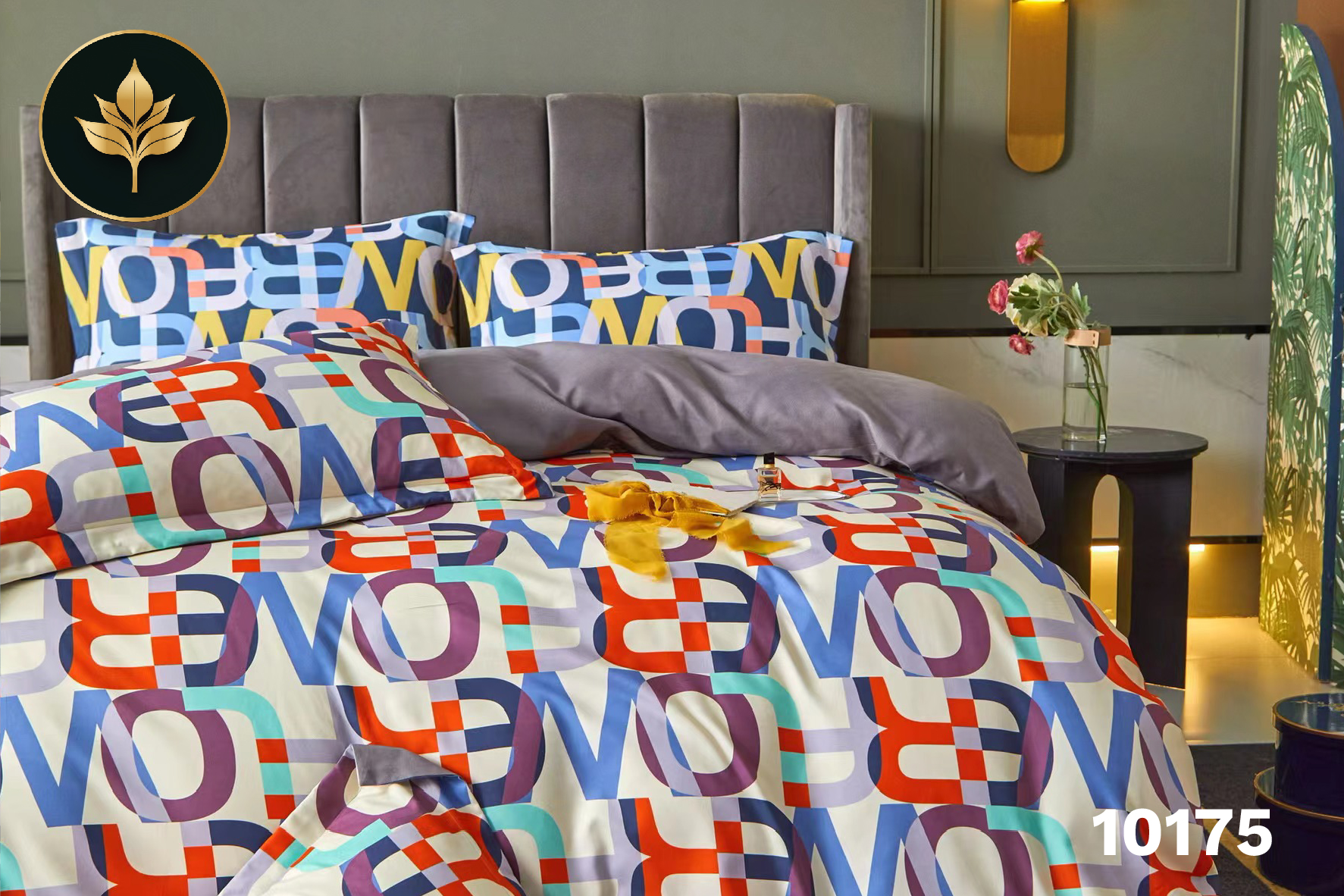 Bedsheet Leafy code: #10175