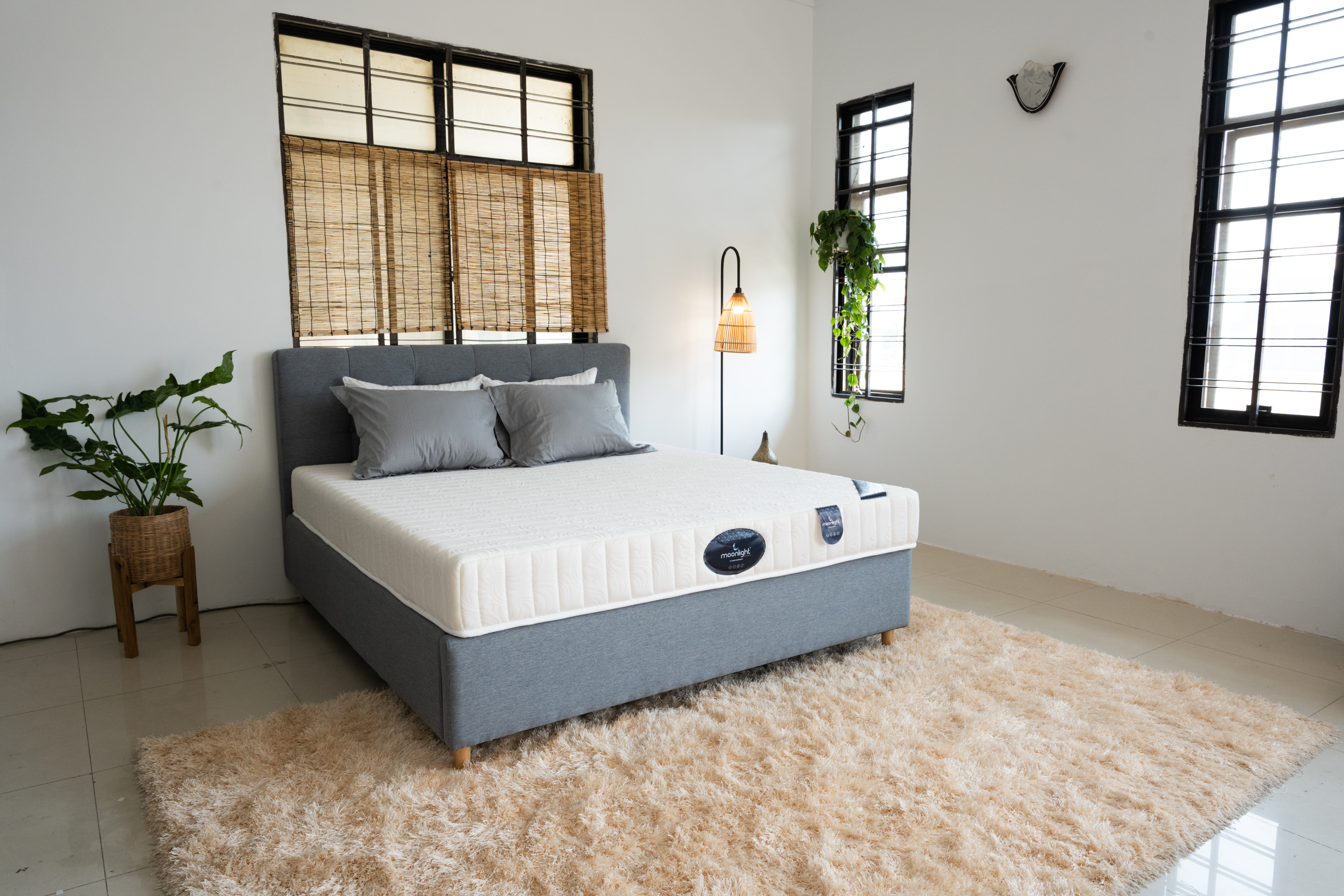 Moonlight Blue Foam Euro Latex Top