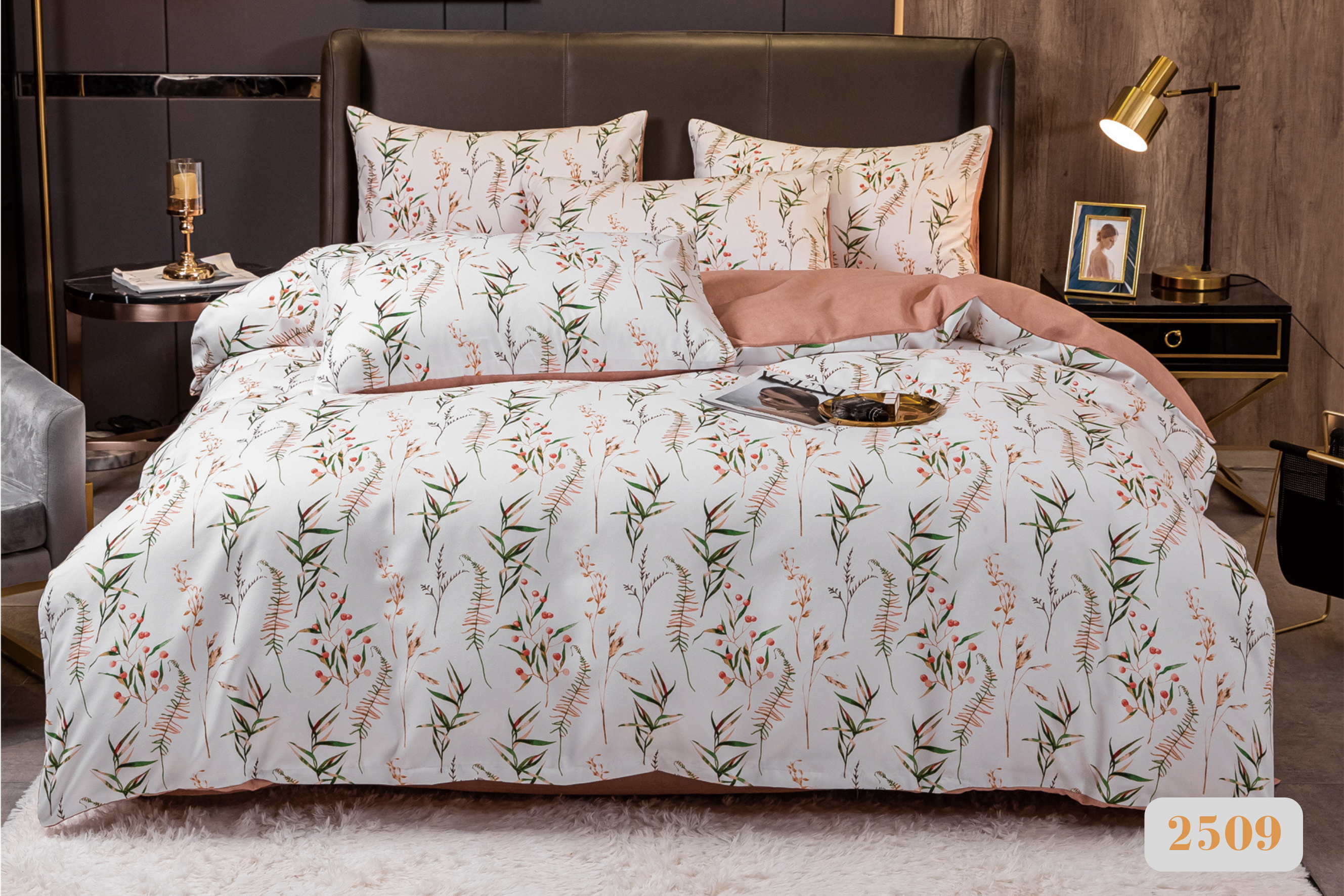 Bedsheet Leafy code: #2509