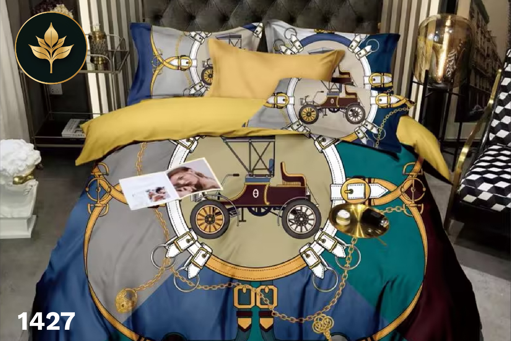 Bedsheet Leafy code: #1427