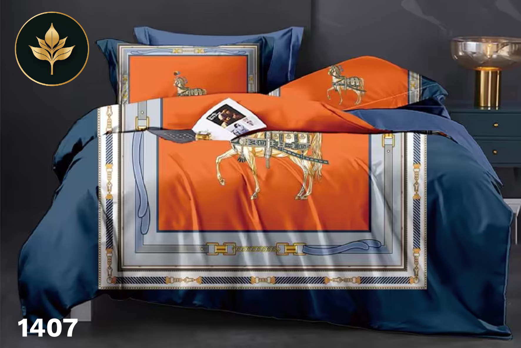 Bedsheet Leafy code: #1407