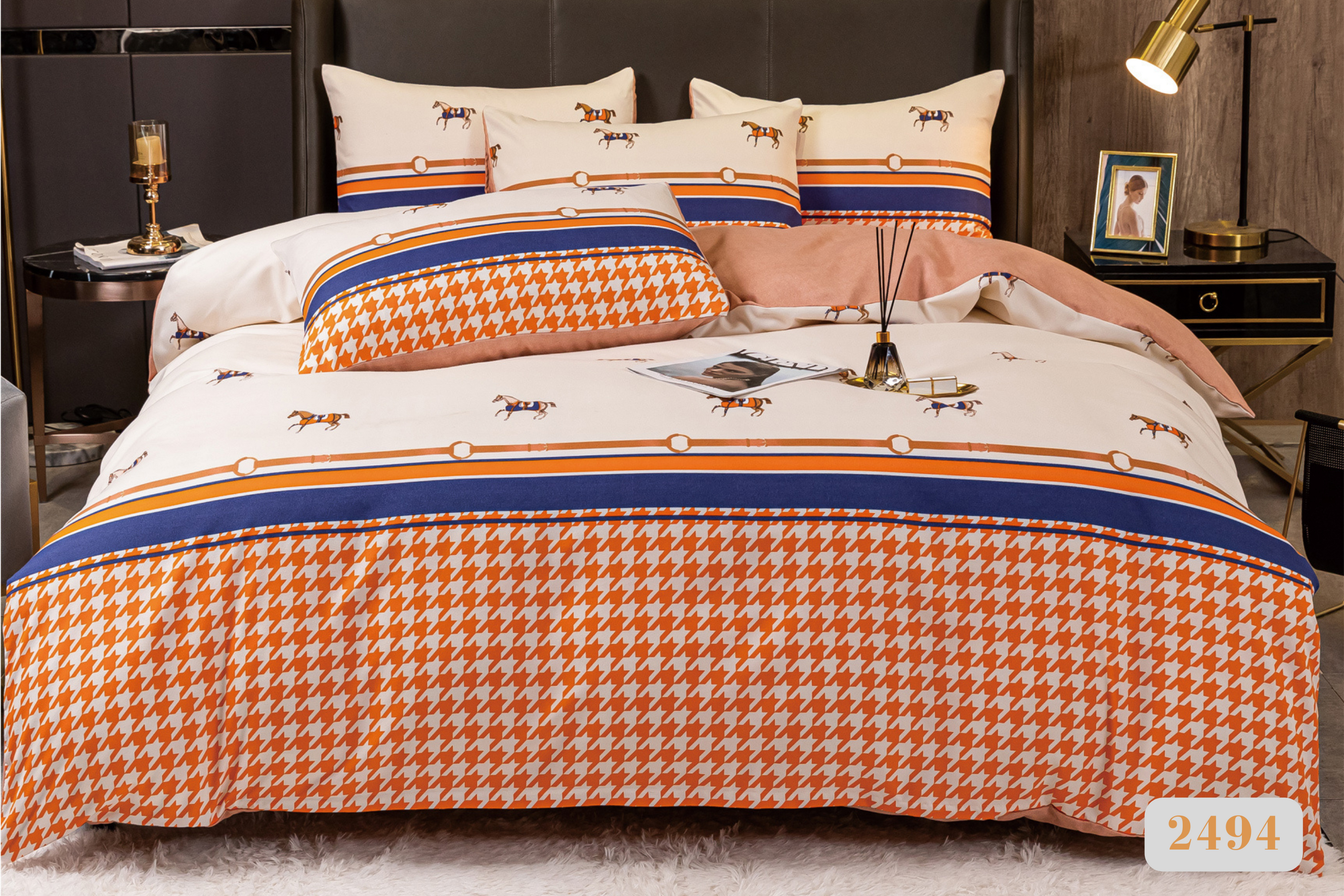 Bedsheet Leafy code: #2494