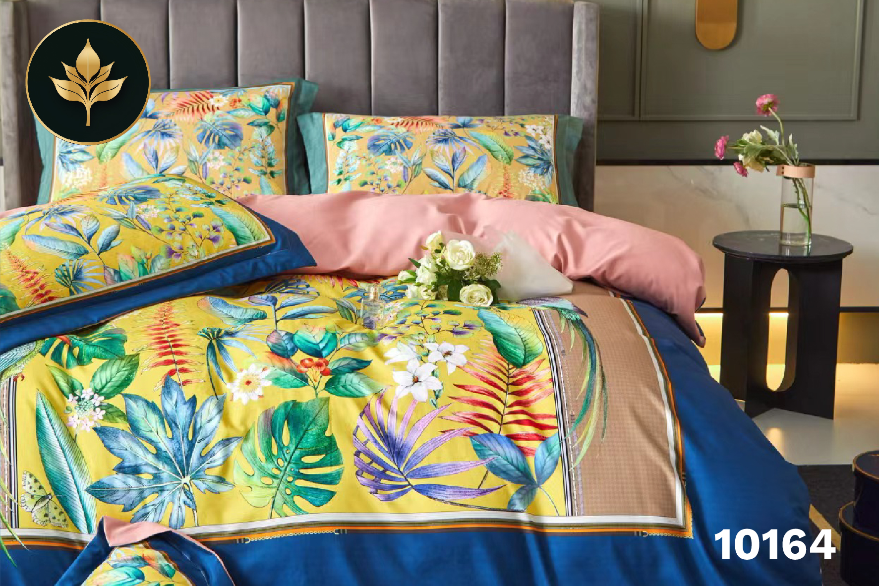 Bedsheet Leafy code: #10164