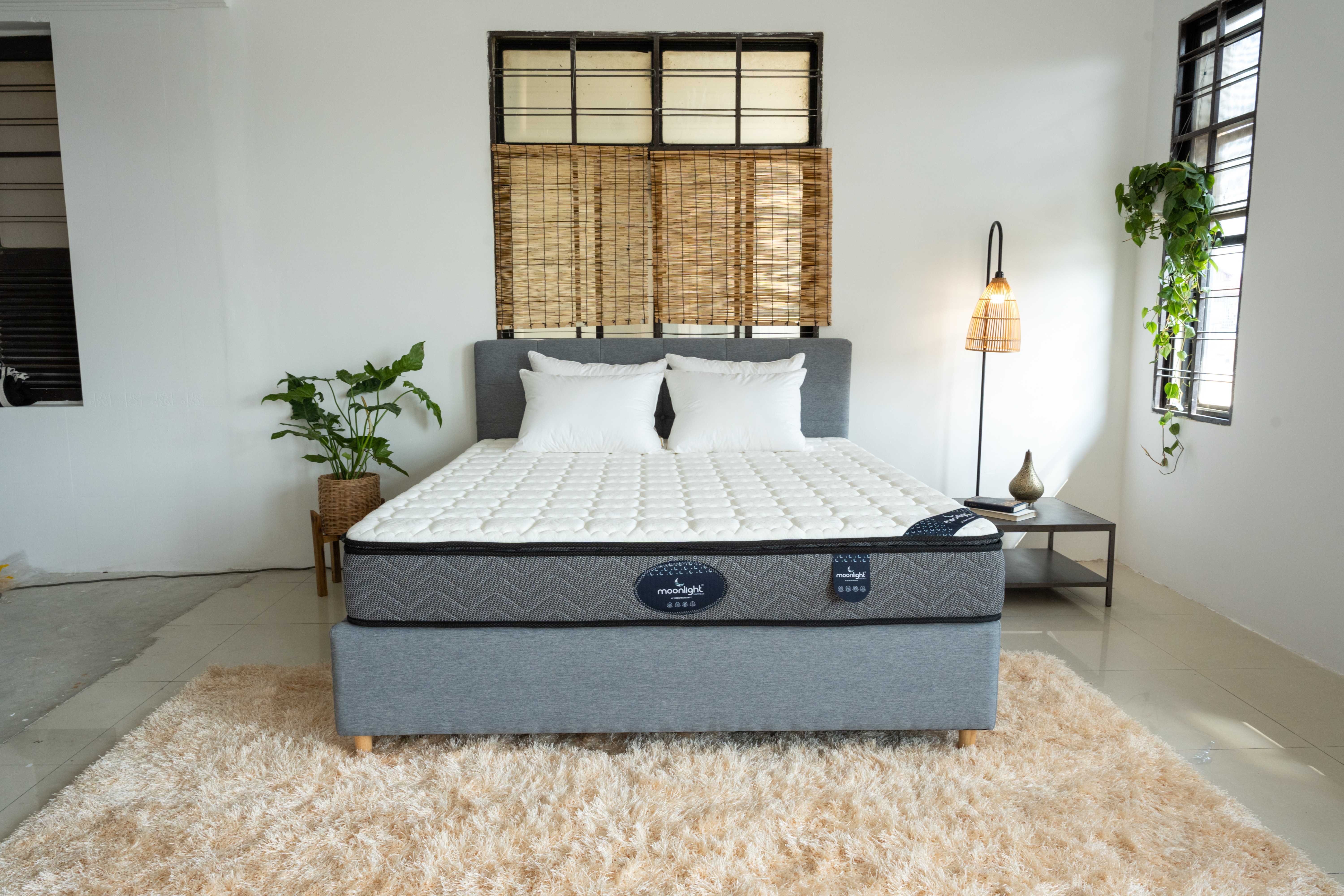 Moonlight Blue Foam Euro Latex Top