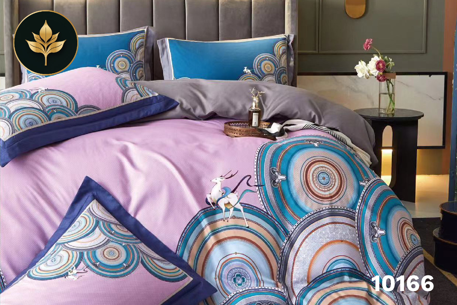 Bedsheet Leafy code: #10166