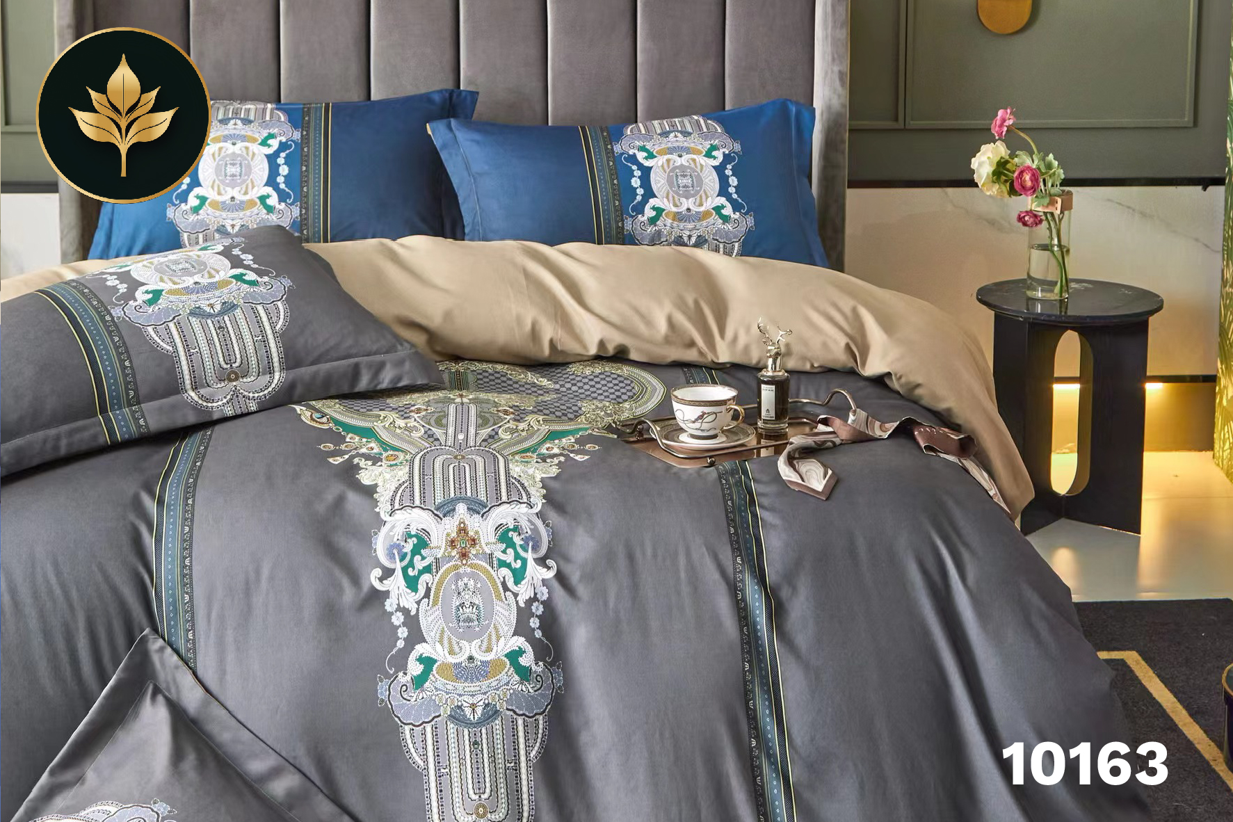 Bedsheet Leafy code: #10163