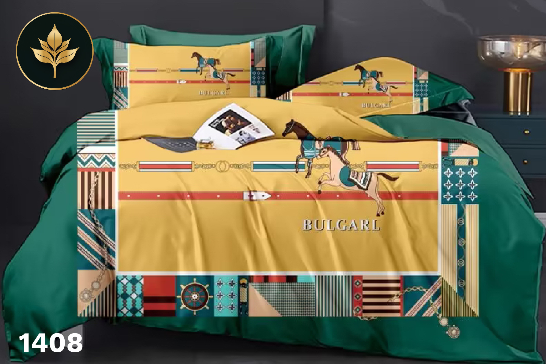 Bedsheet Leafy code: #1408