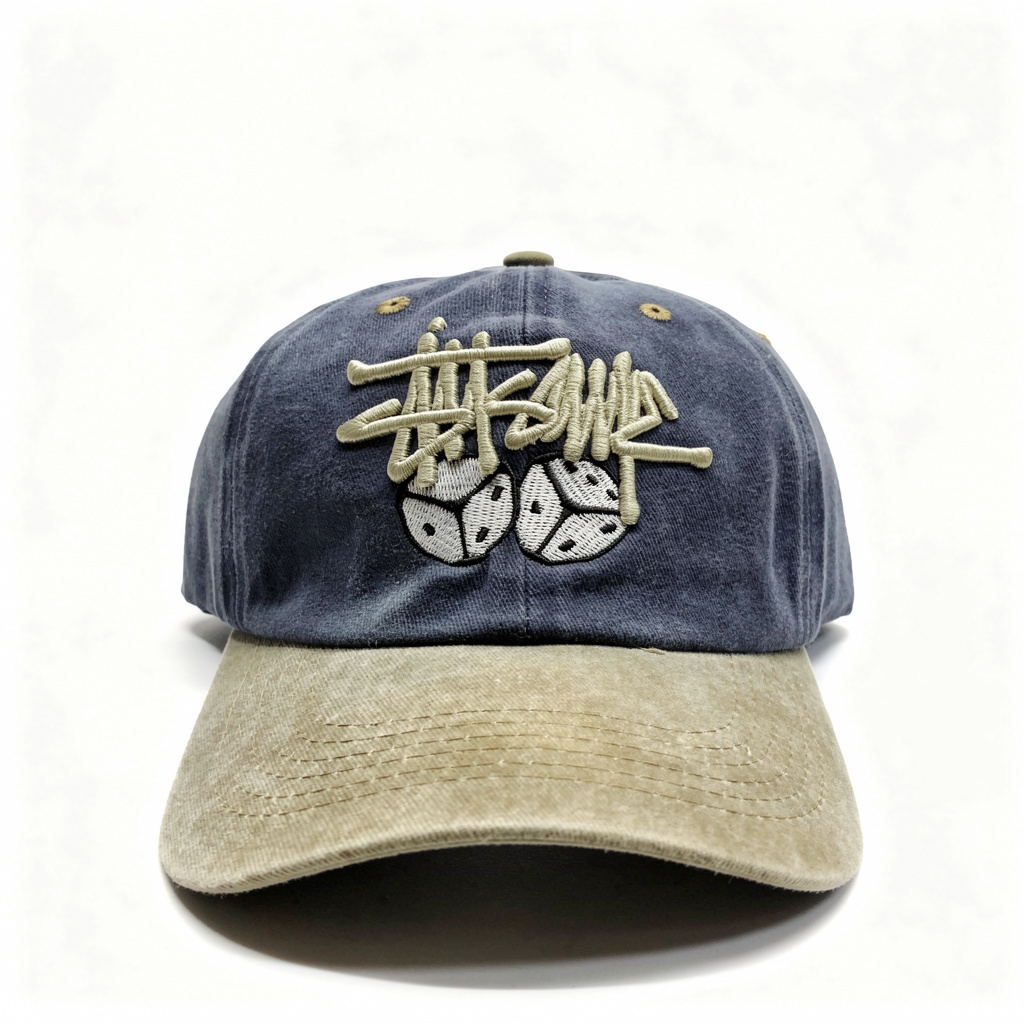 Gorra de dados bordados