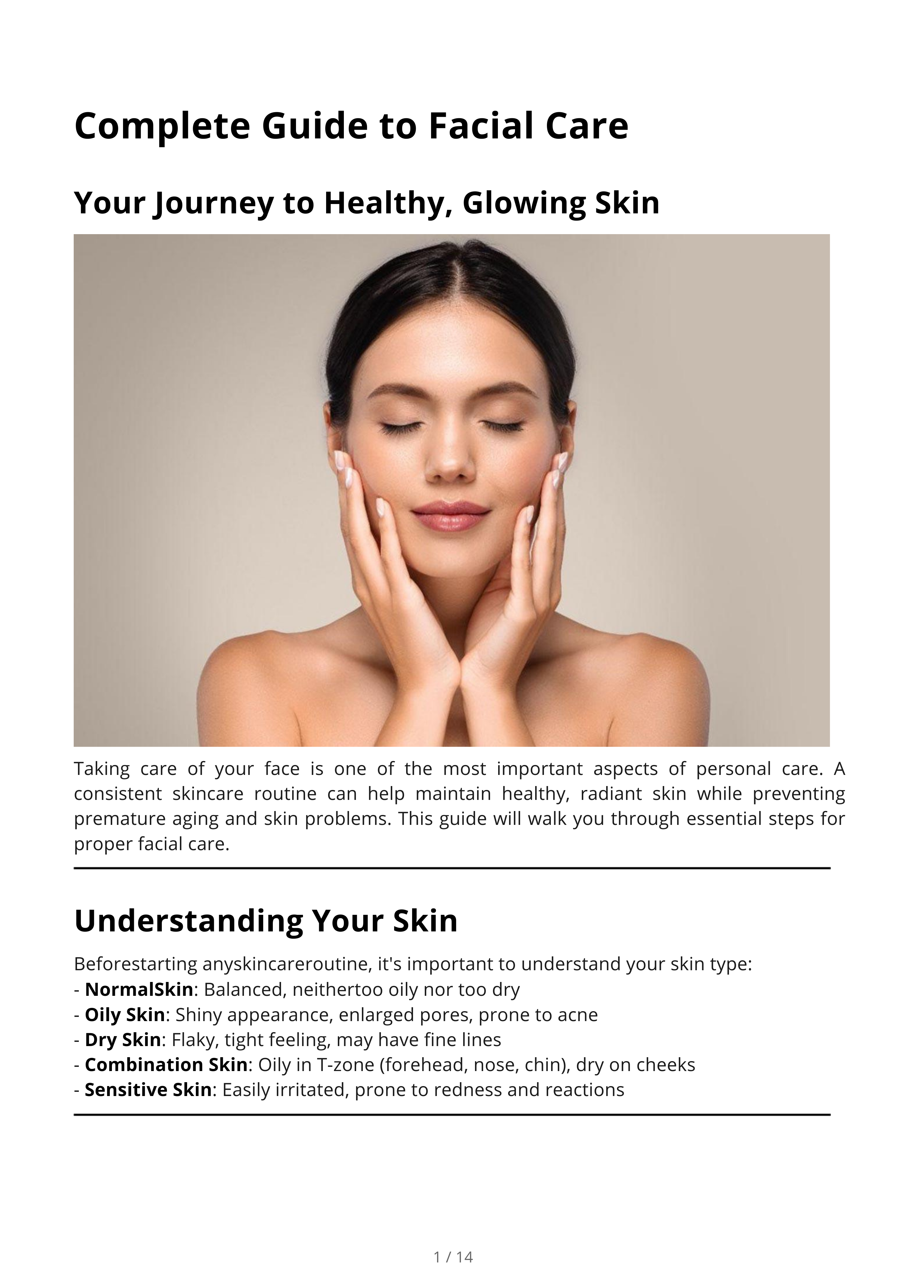 Complete Guide to Facial Care