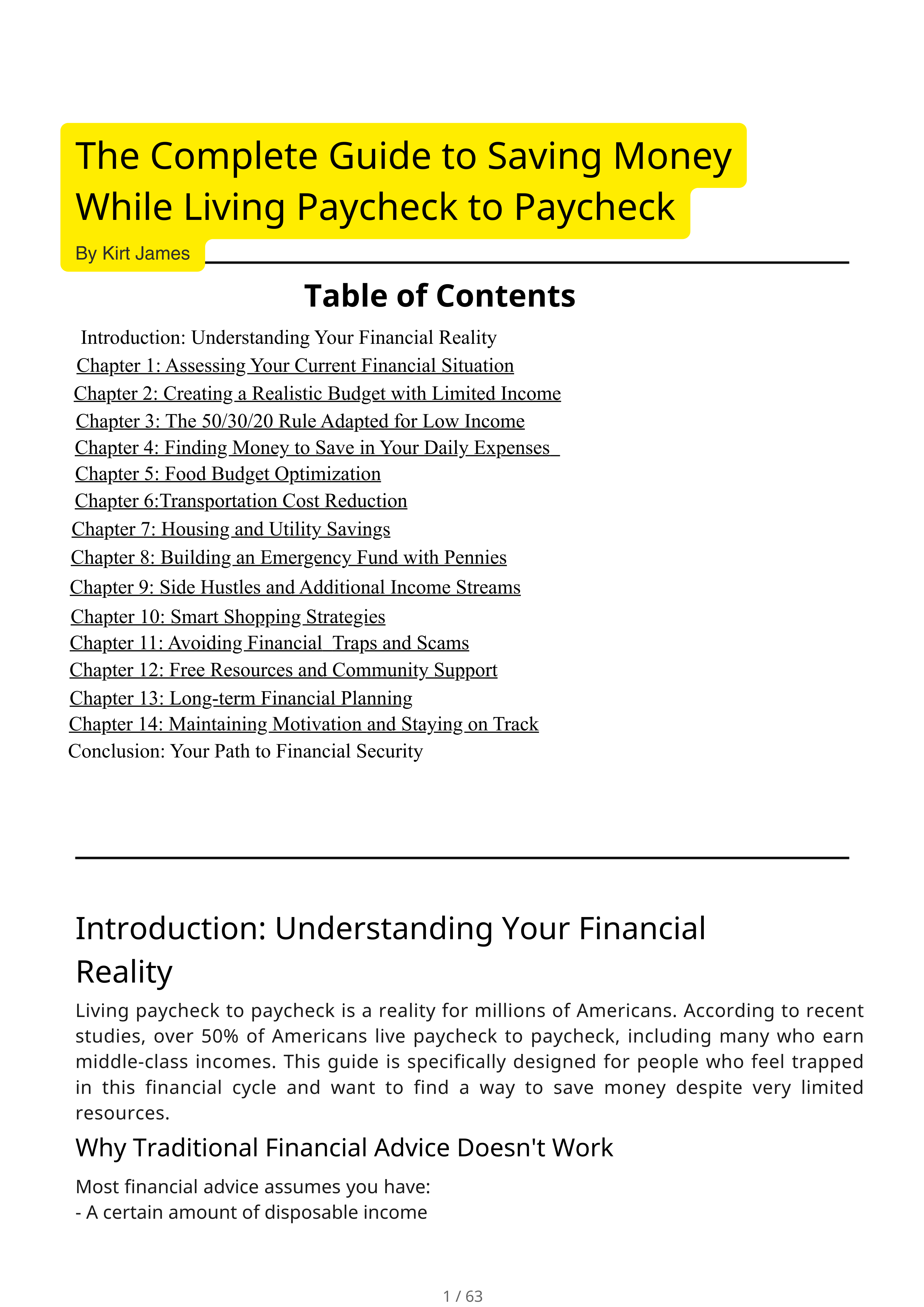 The Complete Guide to Saving Money While Living Paycheck to Paycheck