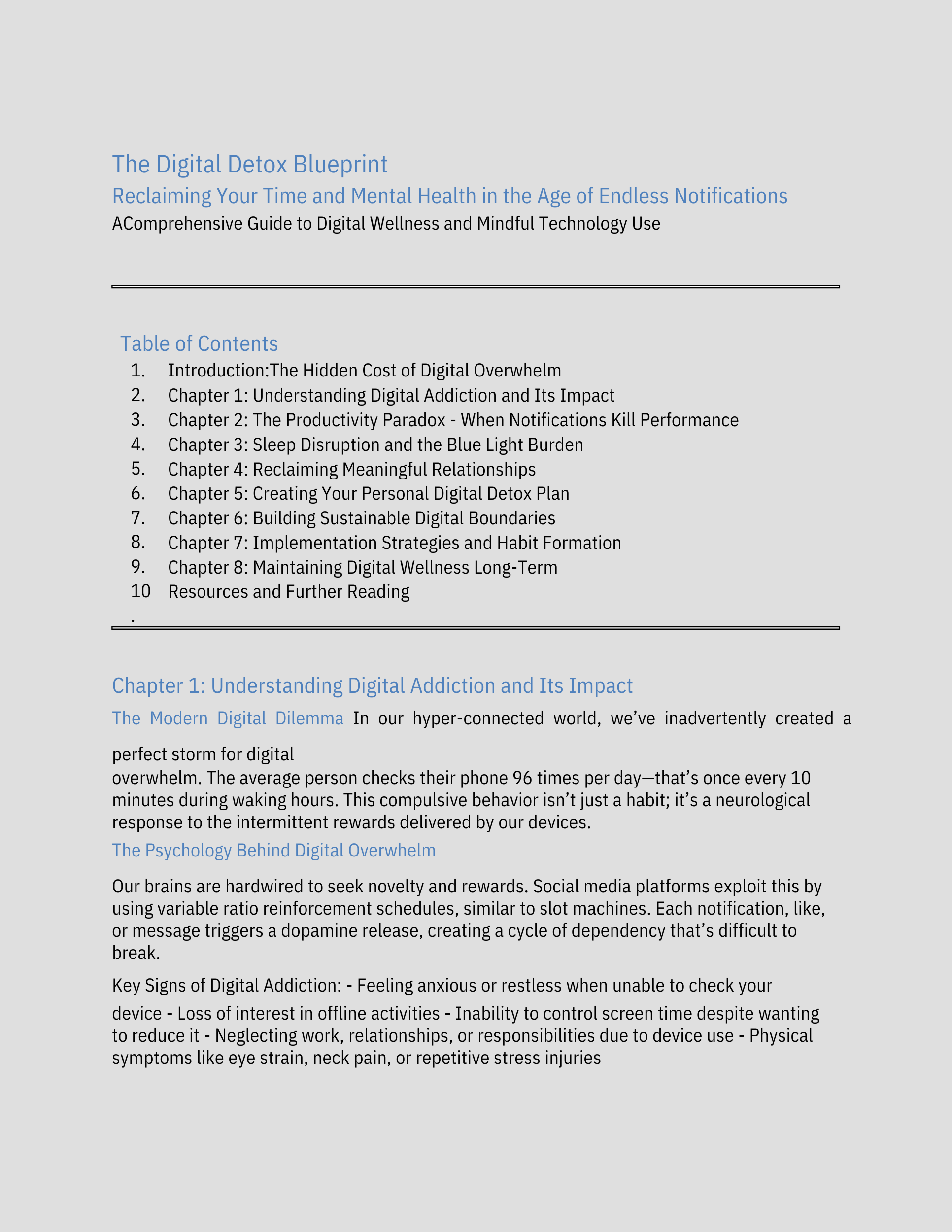 The Digital Detox Blueprint