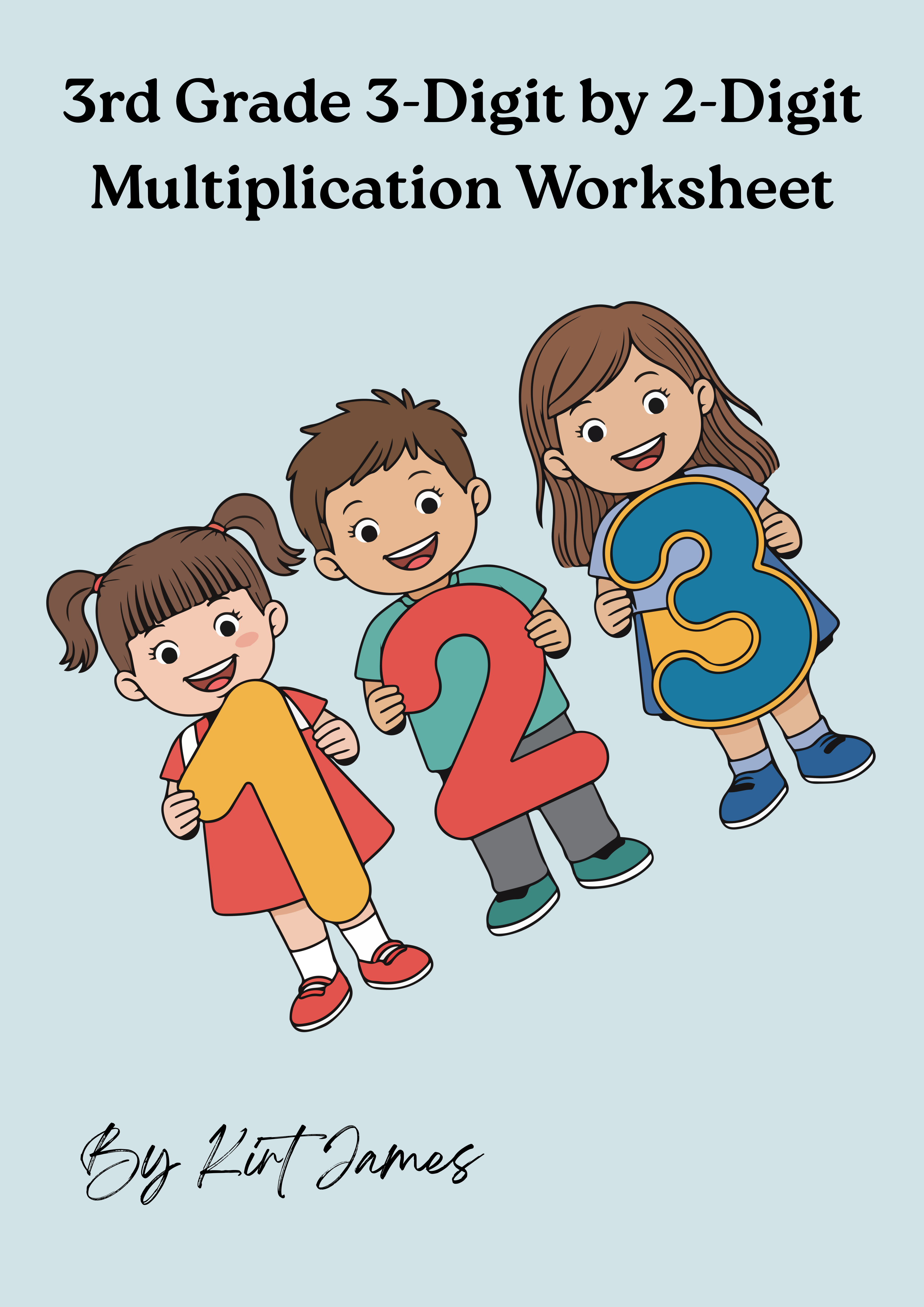 3rd Grade 3-Digit by 2-Digit Multiplication Worksheet