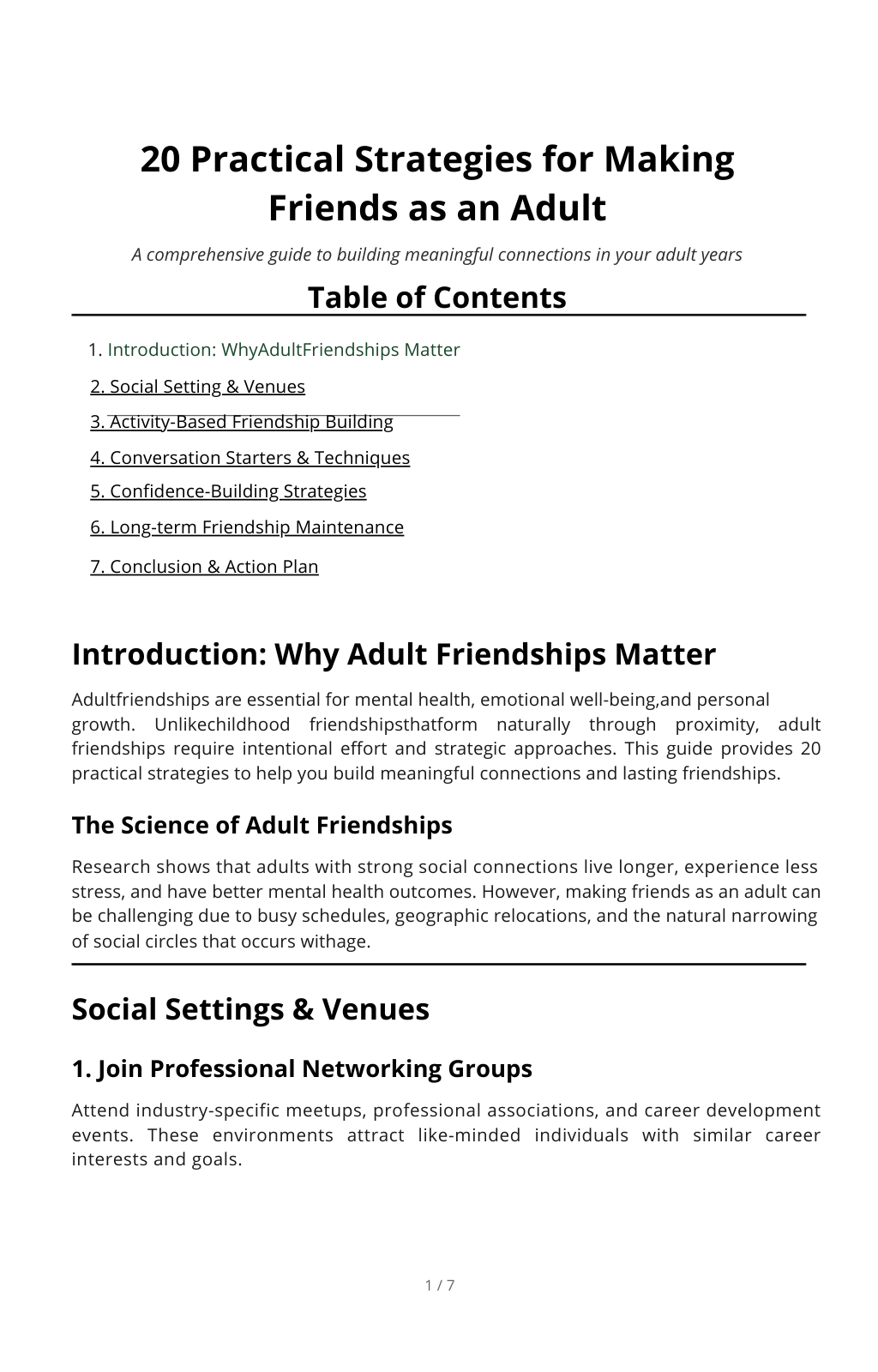 20 Practical Strategies for Making Friends as an Adult