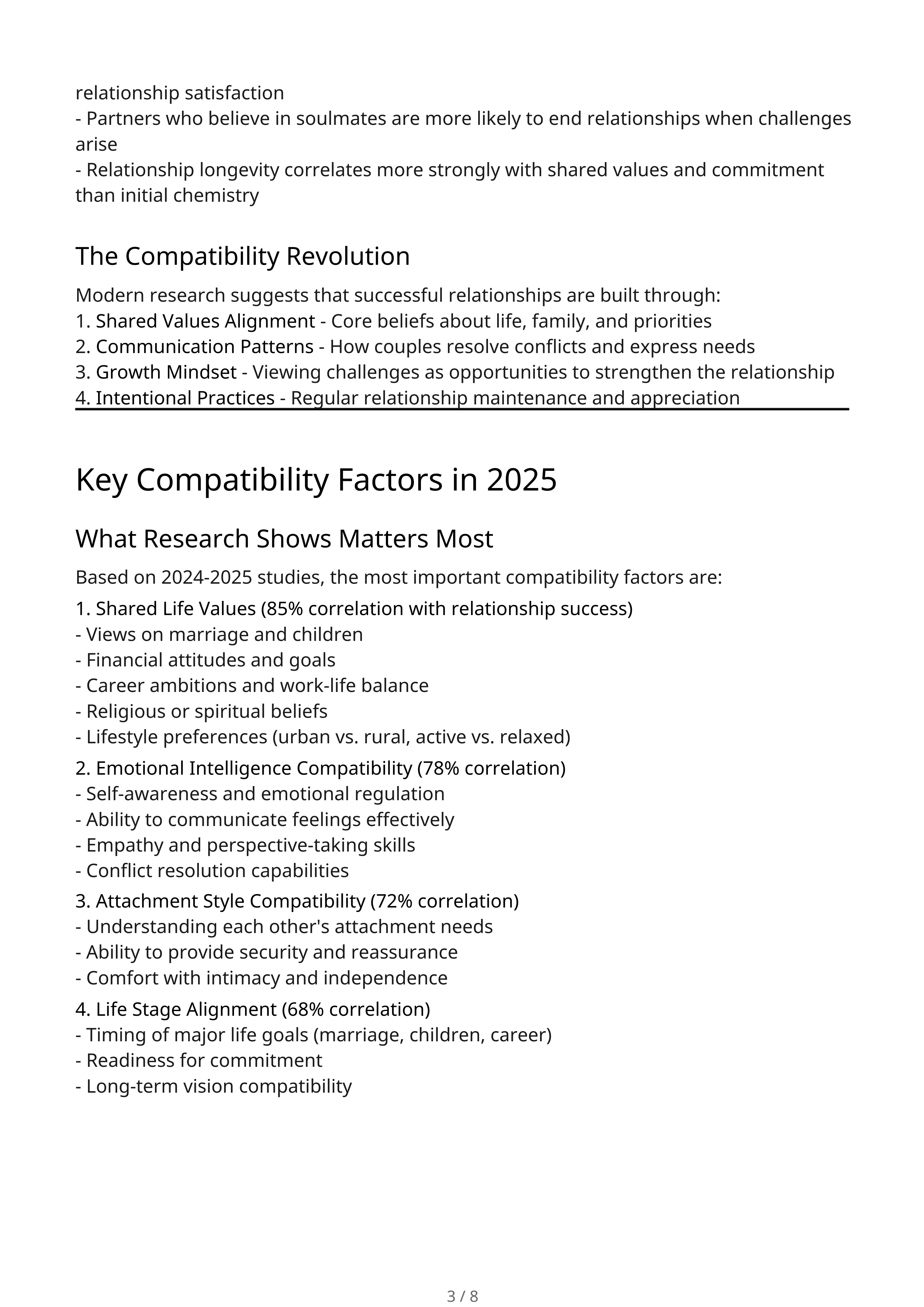 The Science of Compatibility