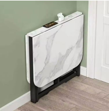 Foldable Marble Pattern Table