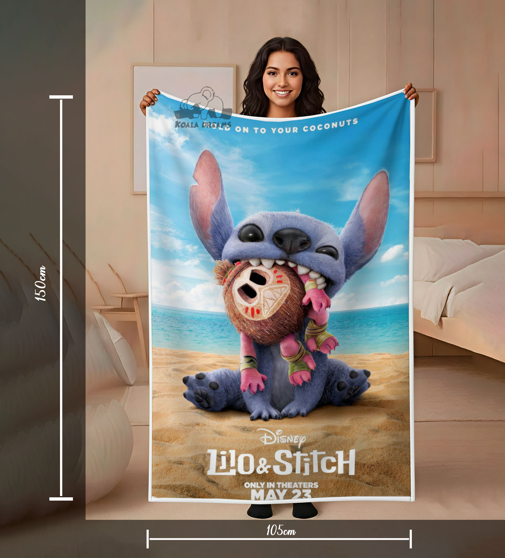 Manta de Lilo & Stitch