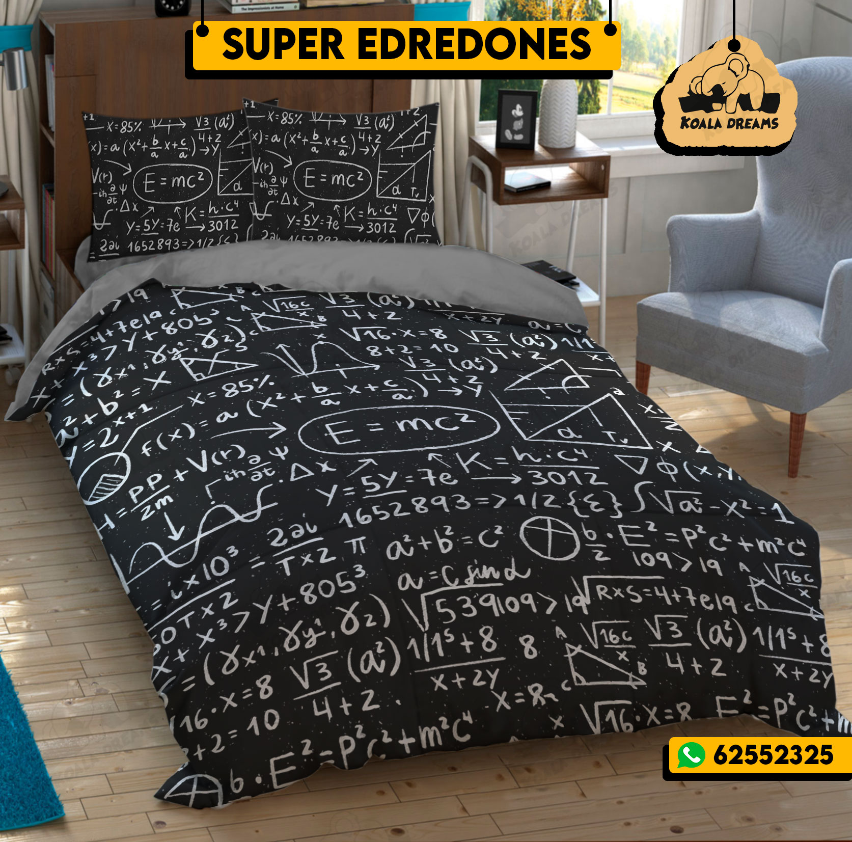 Edredón de fórmulas matemáticas