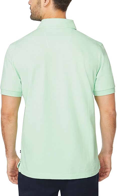 Nautica Men's Short-Sleeve Solid Stretch Cotton Piqué Polo Shirt