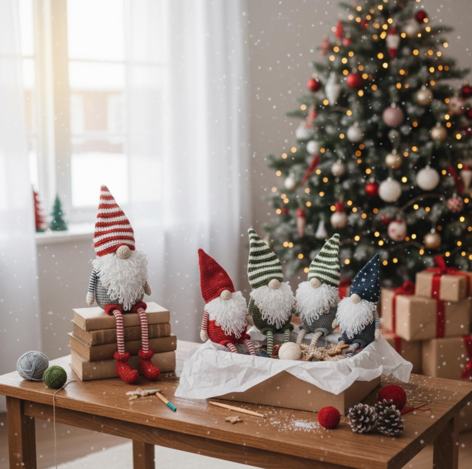 Rustic Christmas Gnome Crochet Pattern (PDF)