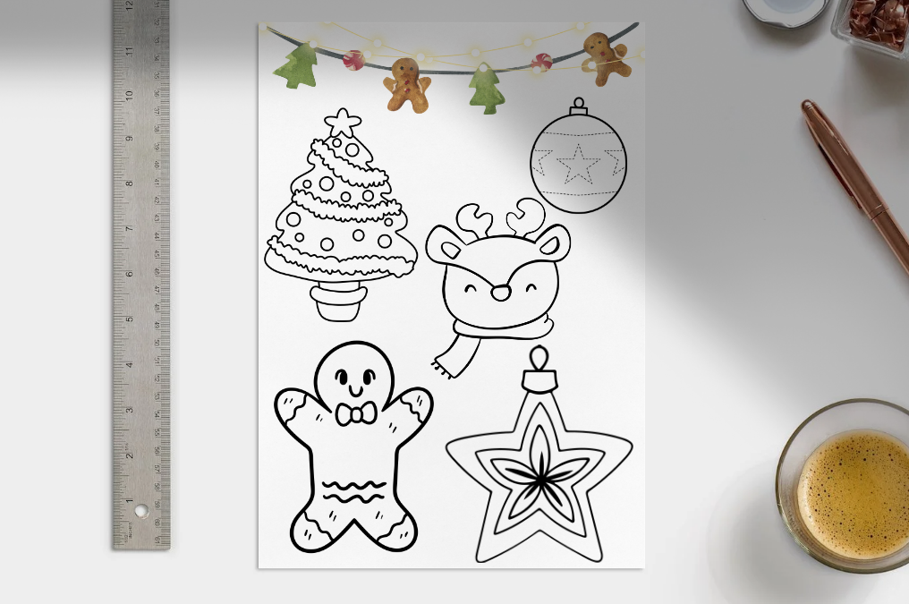 Weihnachtsgirlande Bastelset