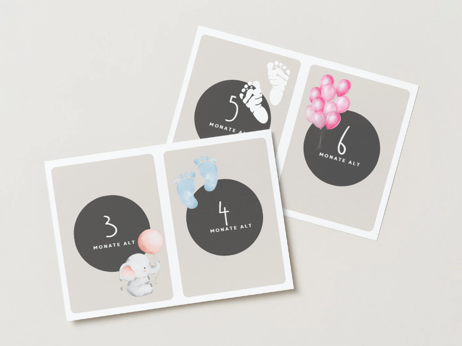 Meilenstein-Karten für Babys