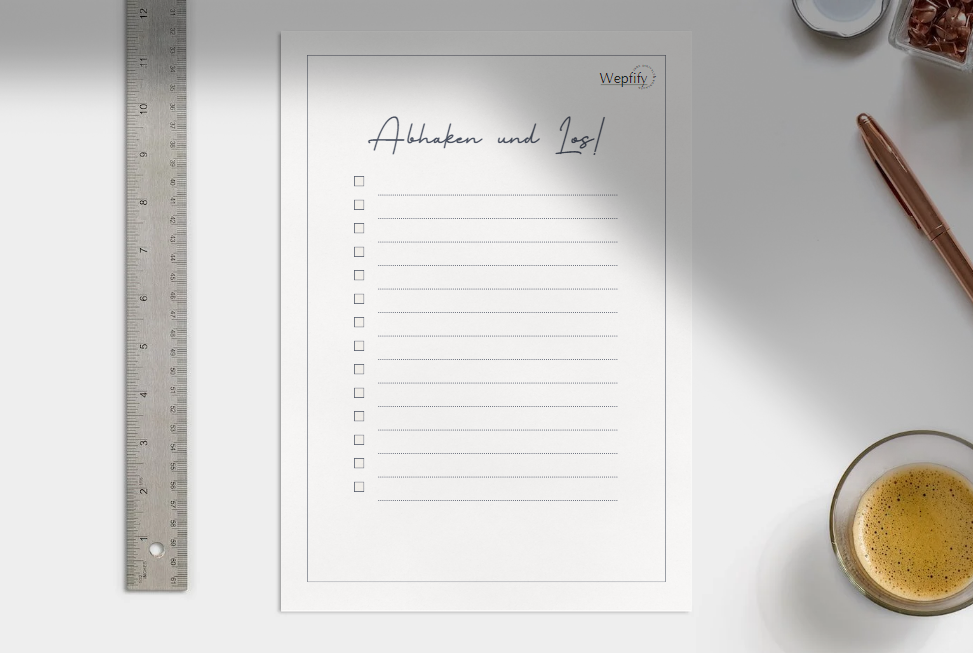 Minimalistische To-do-Liste