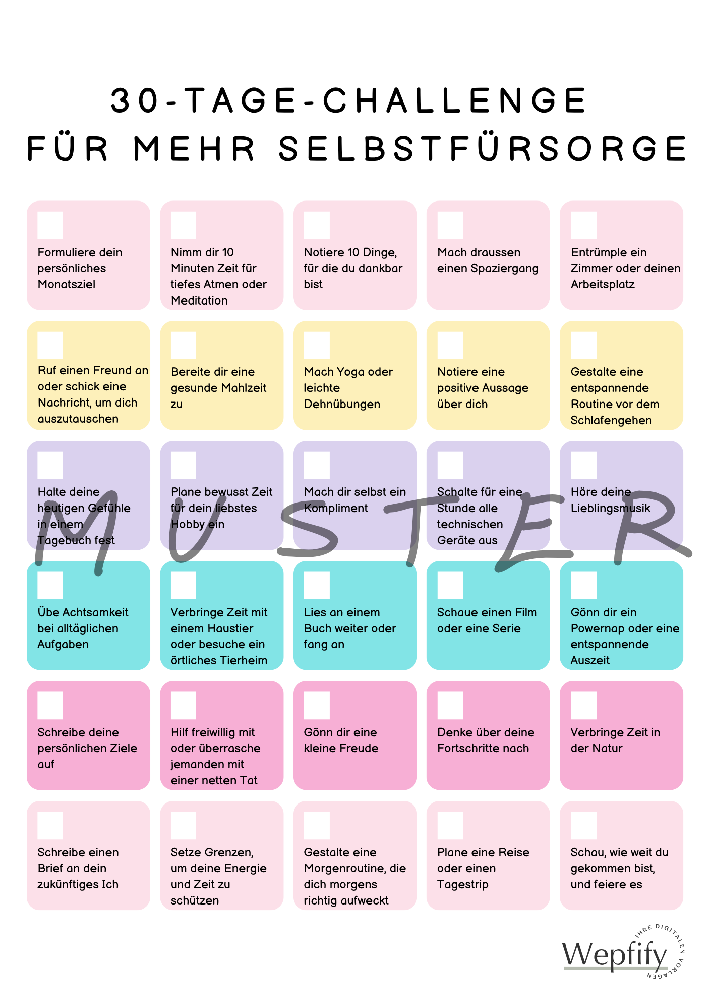 30-Tage-Challenge für mehr Selbstfürsorge